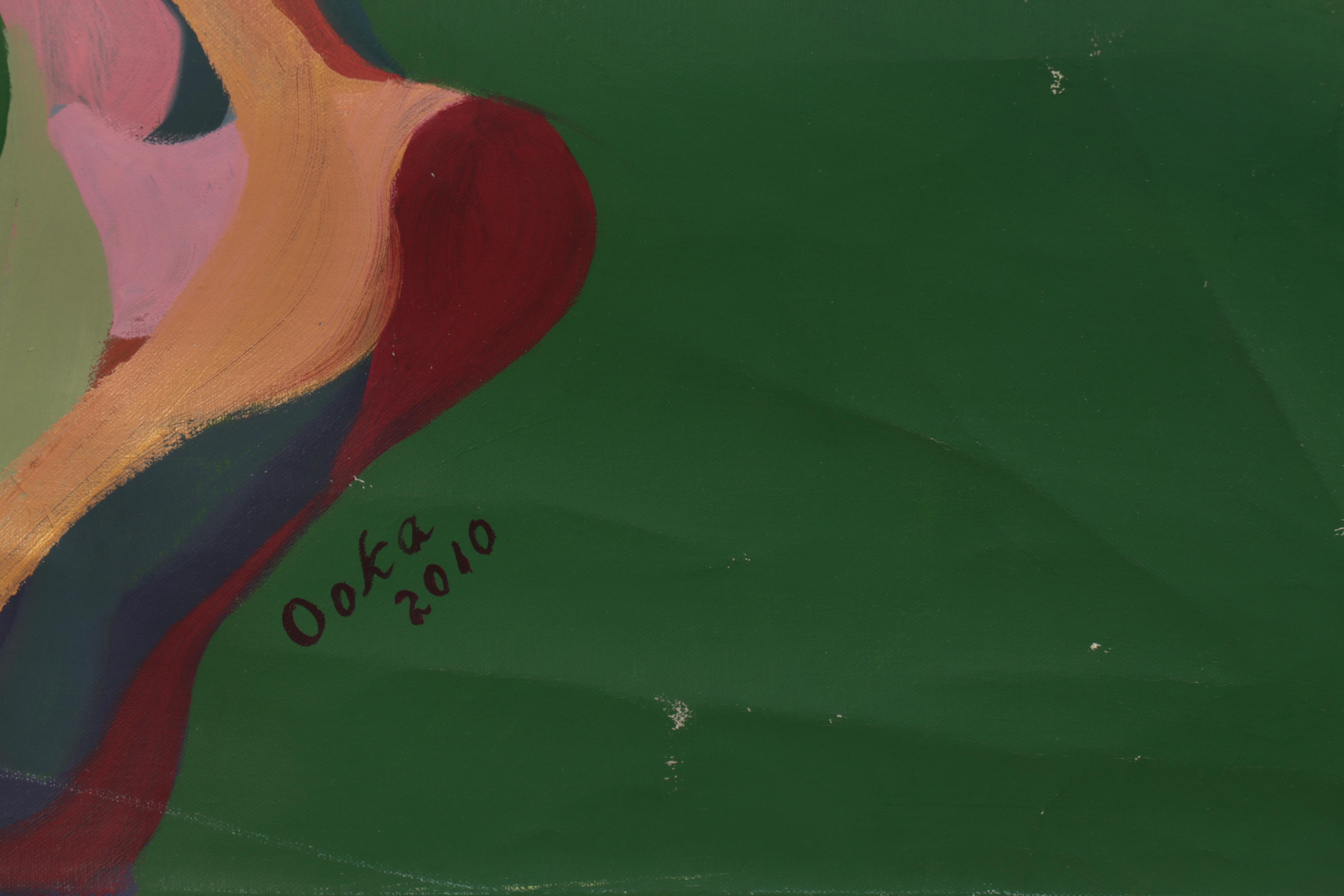 Kaz Ooka Oil Painting of Posing Nude, 2010 EBTH