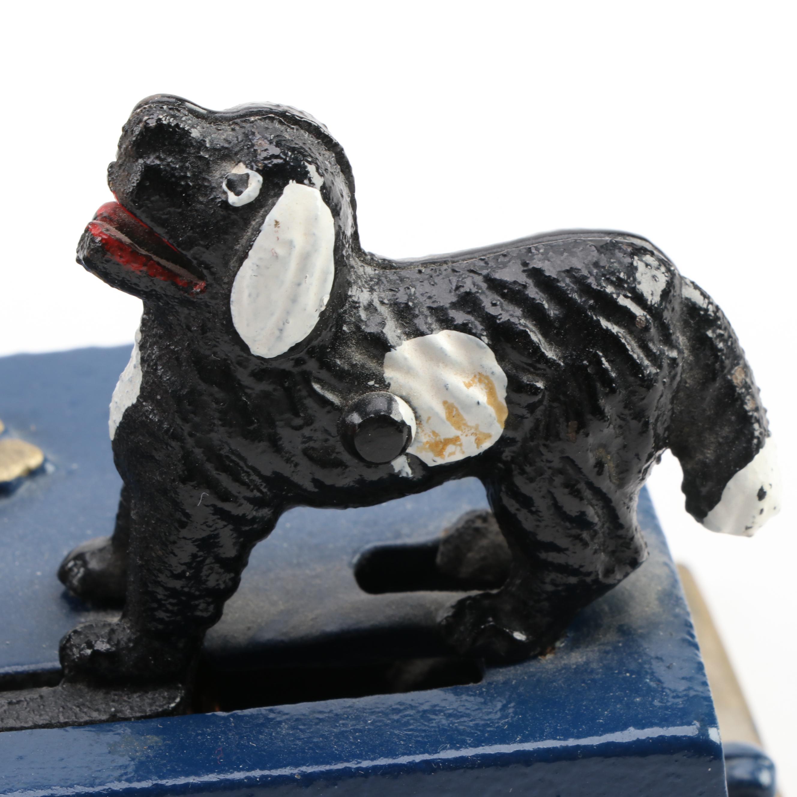 Replica Cast Iron "Trick Dog" Bank after Original in James D. Capron