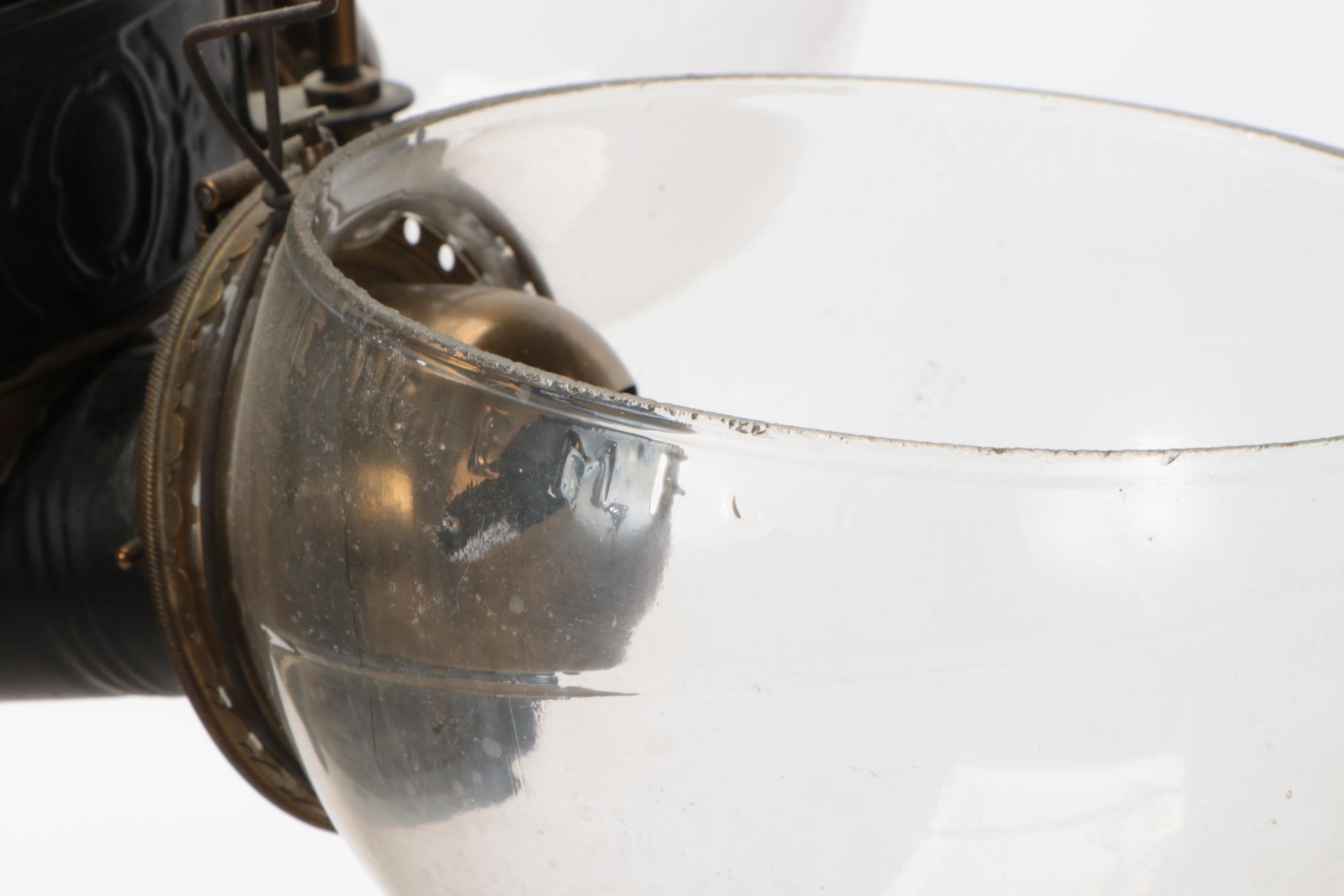 Victorian Angle Lamp Company FourArm Kerosene Ceiling Pendant Light EBTH