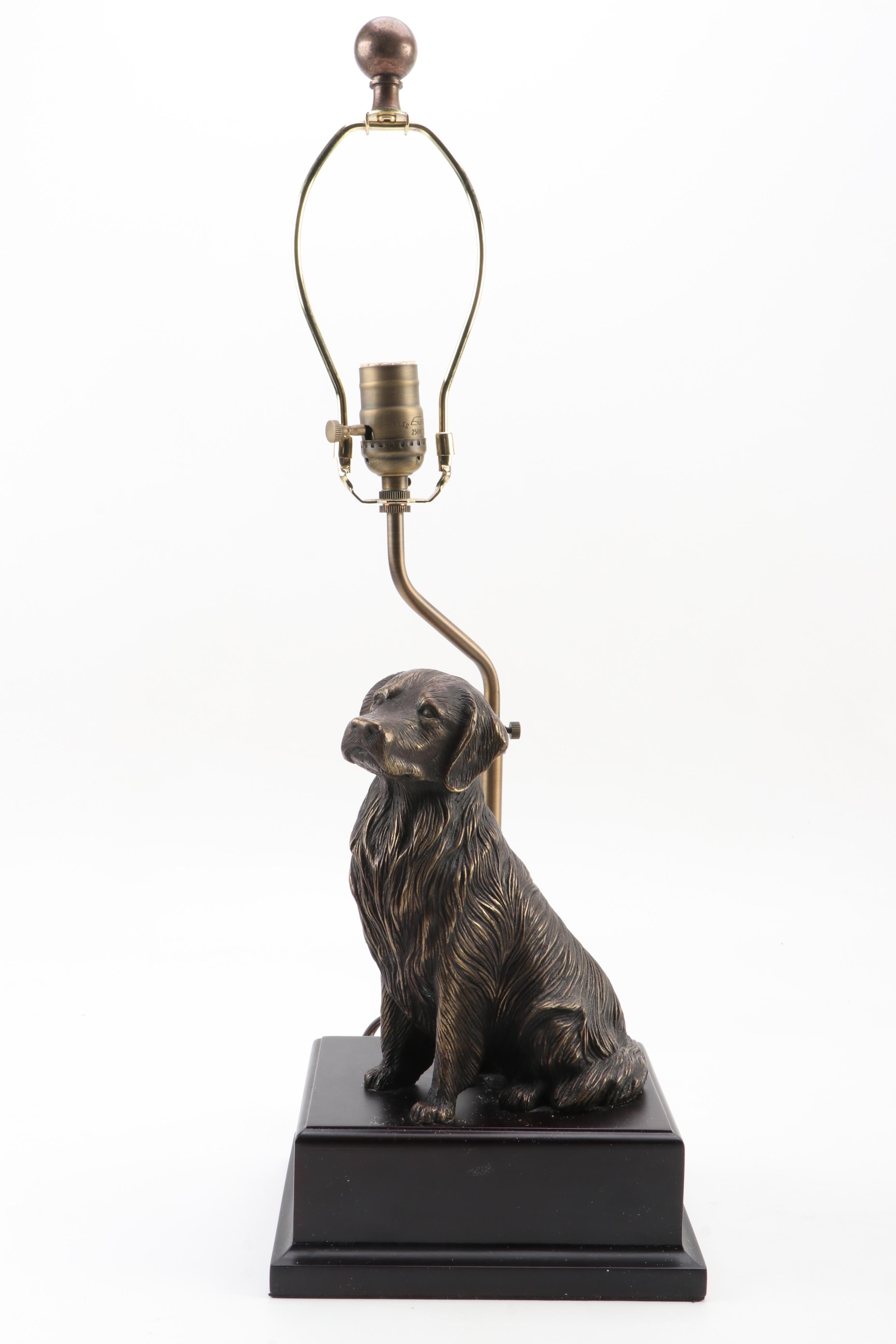 Golden Retriever and Labrador Retriever Accent Table Lamps EBTH