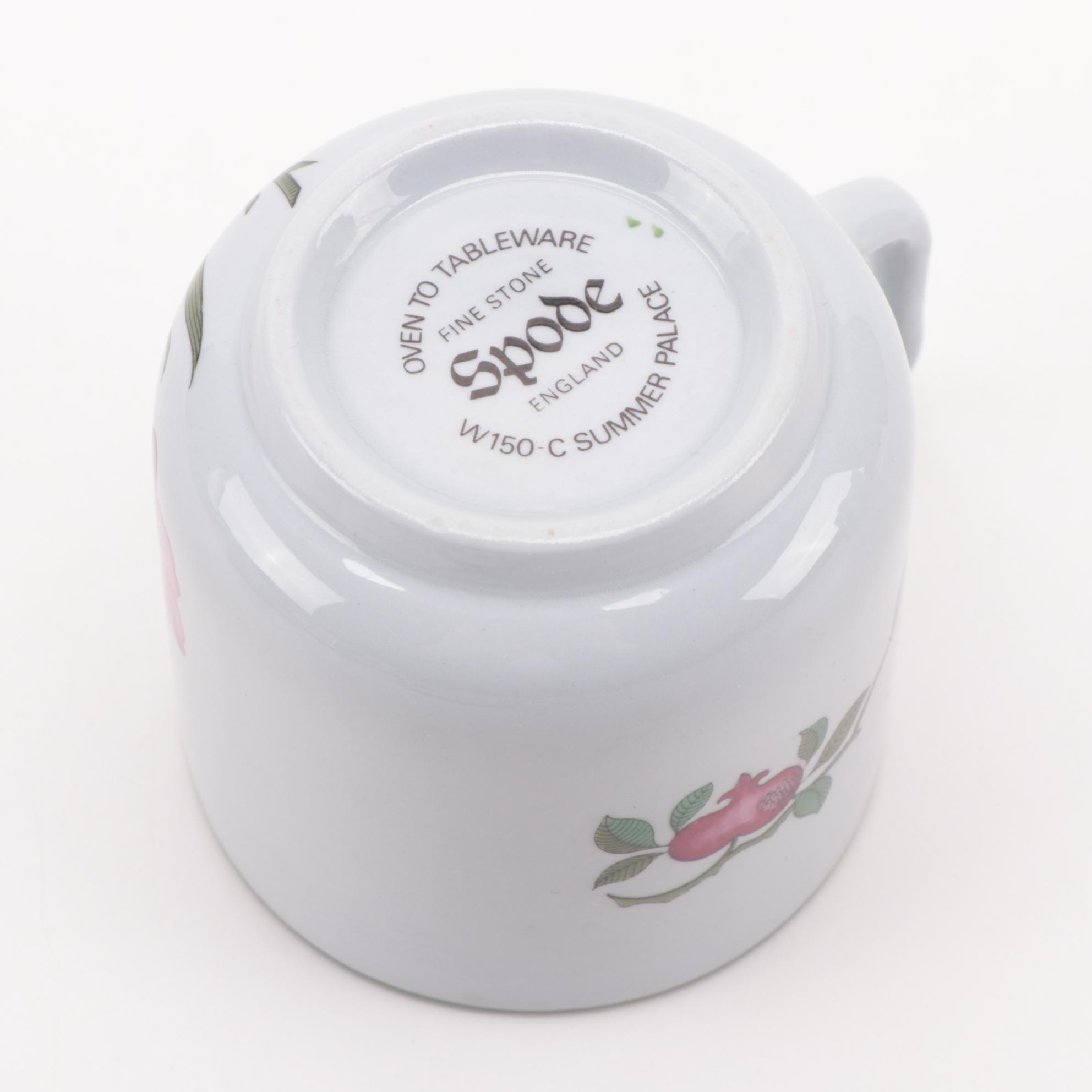 Spode "Summer Palace" Coffee Pot, Cups and Saucers and Cake Plates EBTH