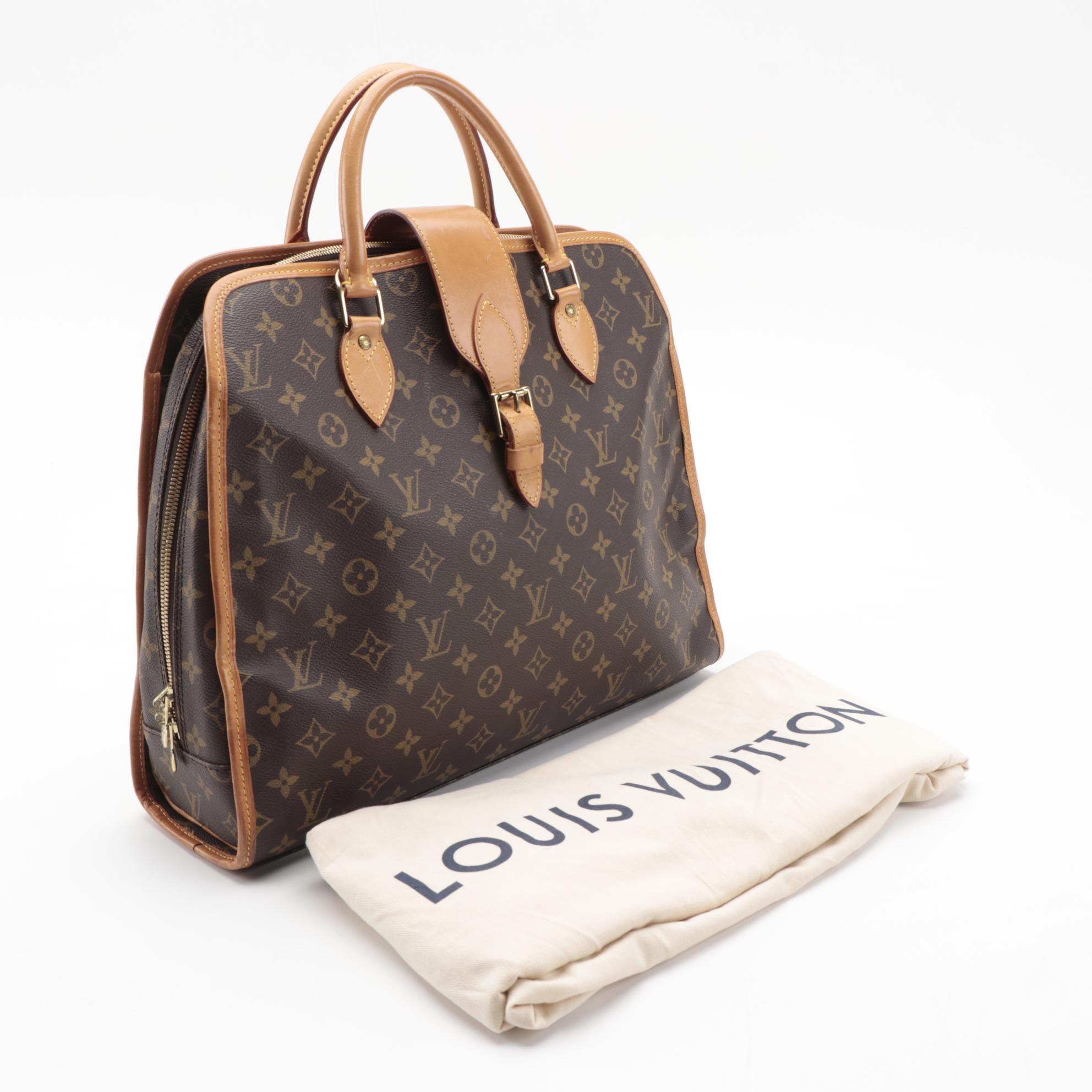 Louis Vuitton Rivoli Briefcase in Monogram Canvas and Vachetta Leather