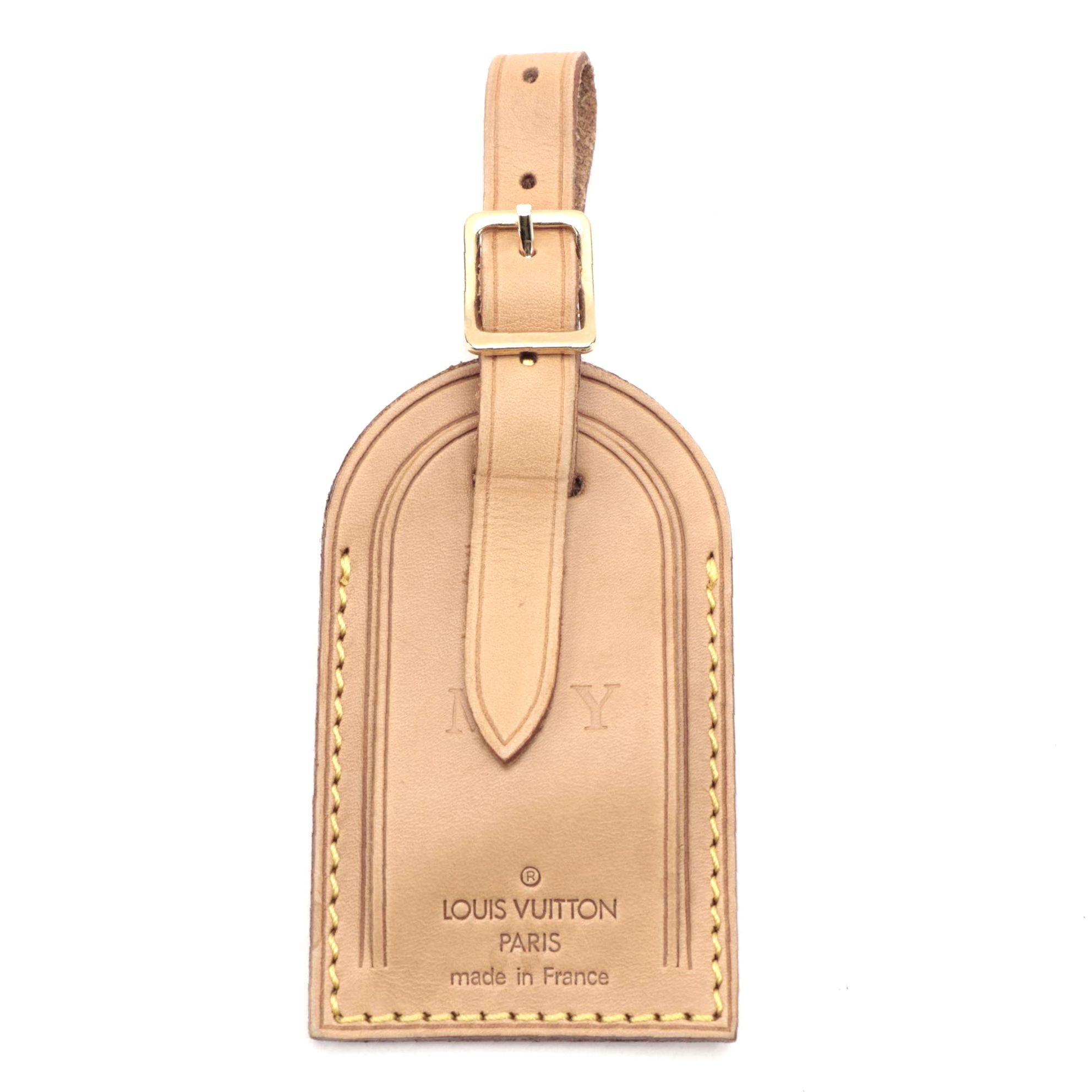 Louis Vuitton Luggage Tag in Vachetta Leather EBTH