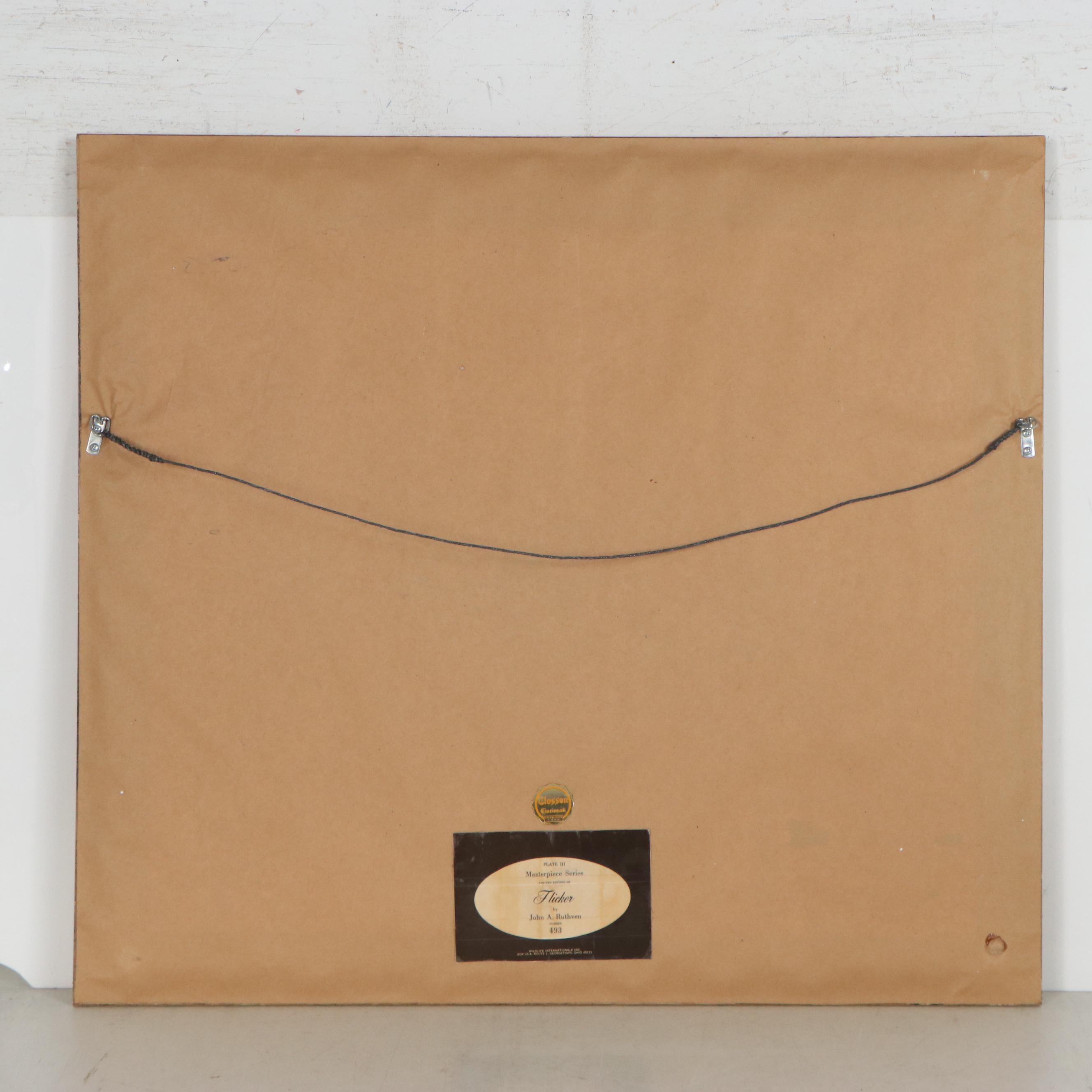 John Ruthven Offset Lithograph "Flickers," 1975 EBTH