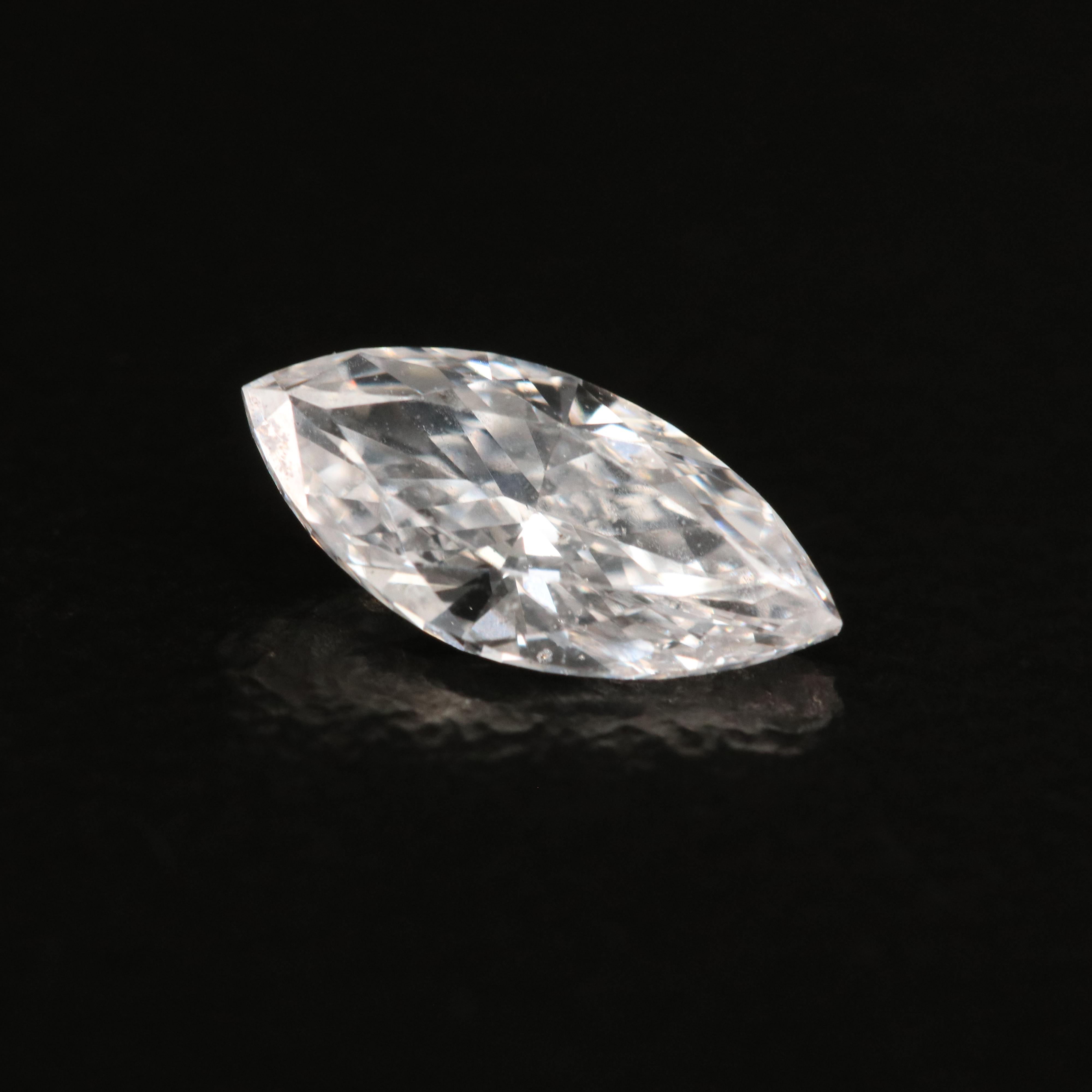 Loose Laboratory Grown 0.50 CT Marquise Cut Diamond