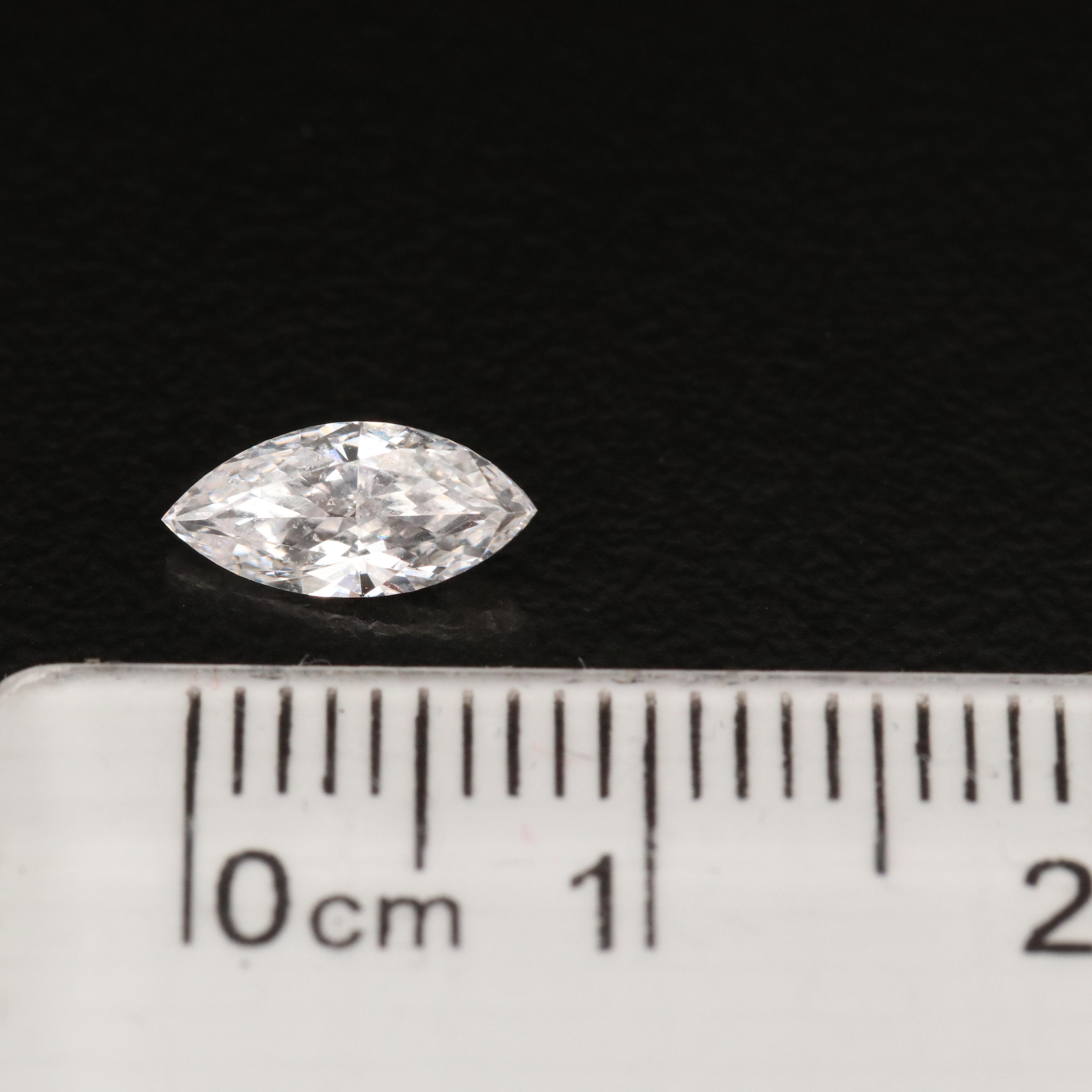 Loose Laboratory Grown 0.50 CT Marquise Cut Diamond