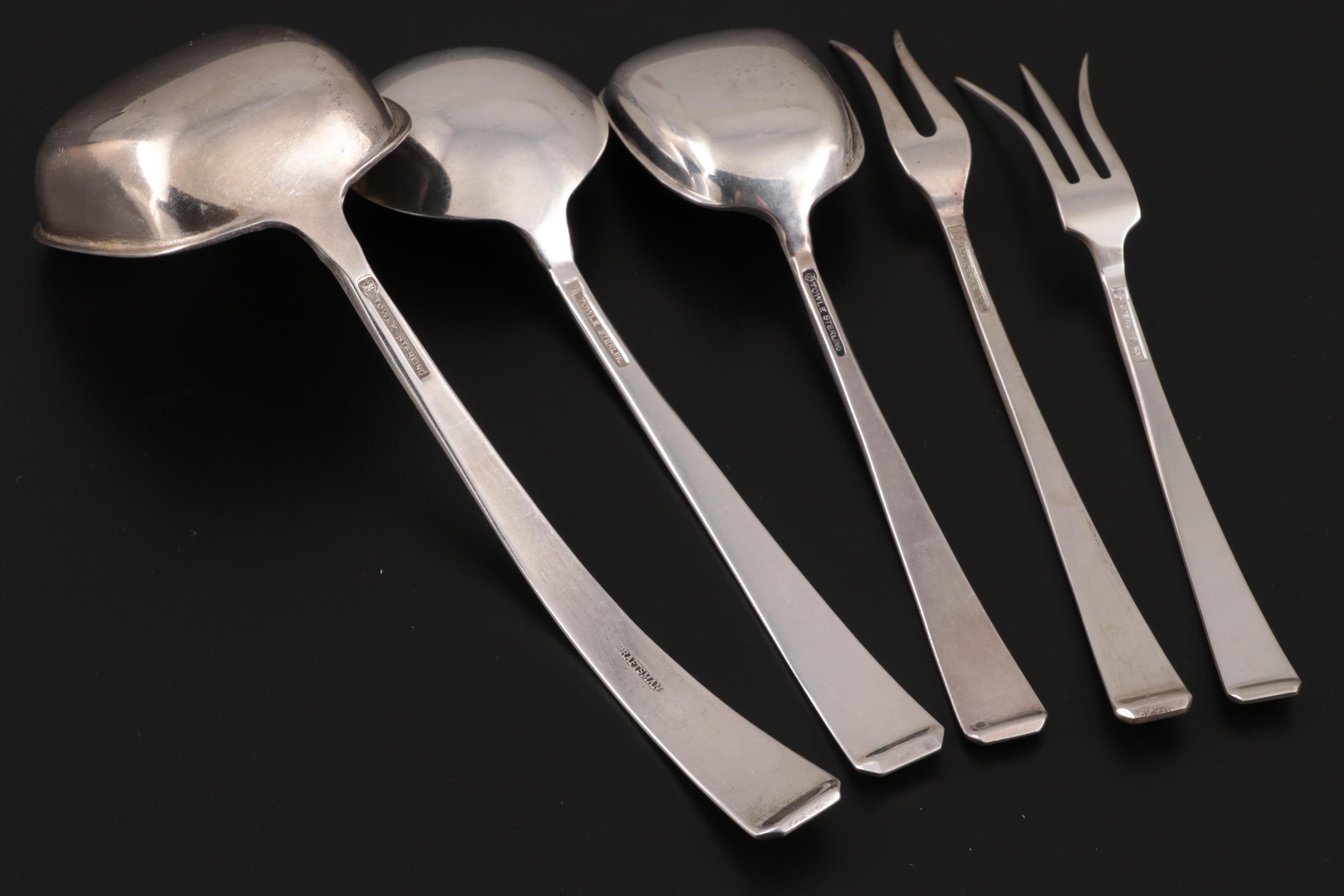 Towle "Craftsman" Sterling Silver Serving Utensils EBTH