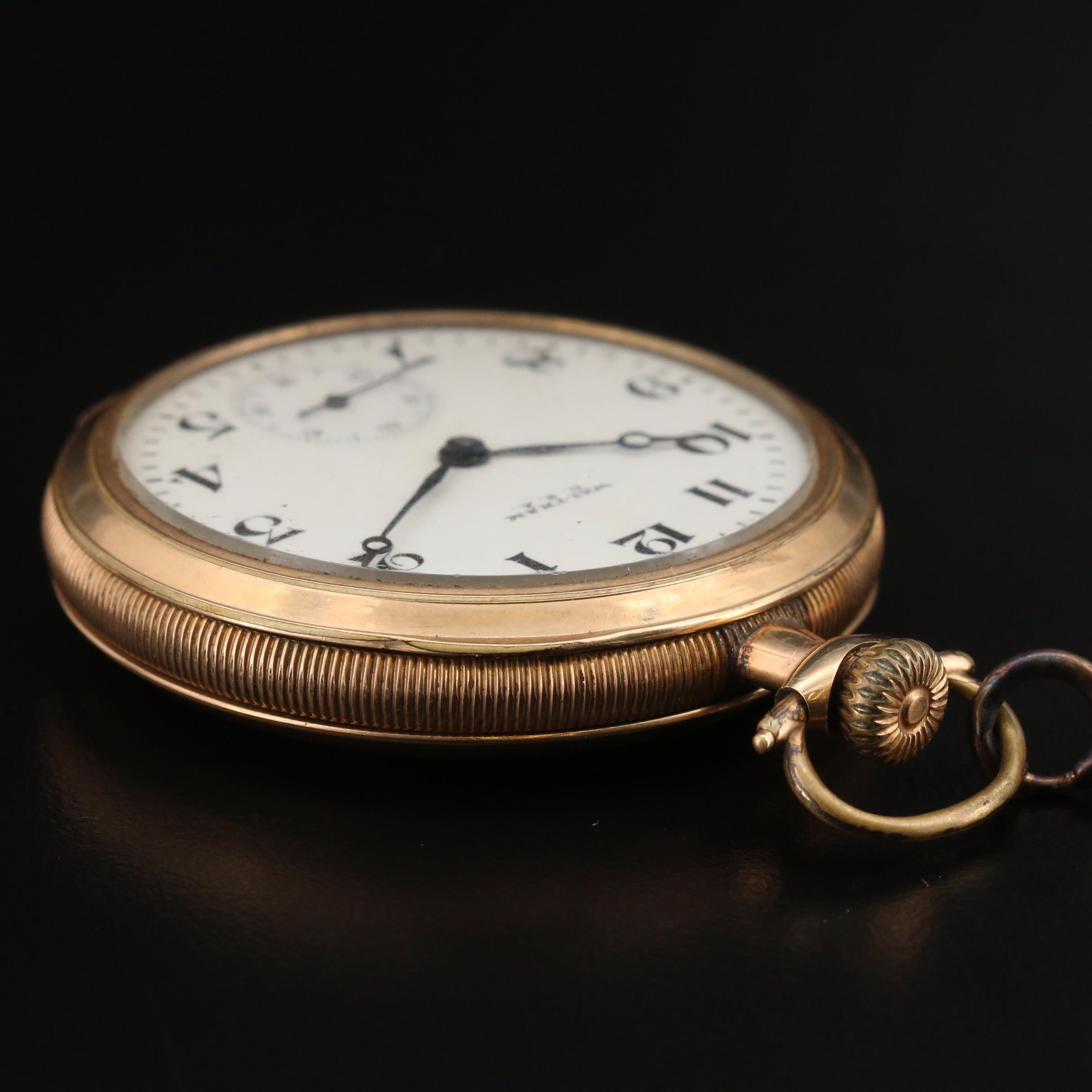 1918 Waltham U.S.A. Pocket Watch with Fob Chain EBTH