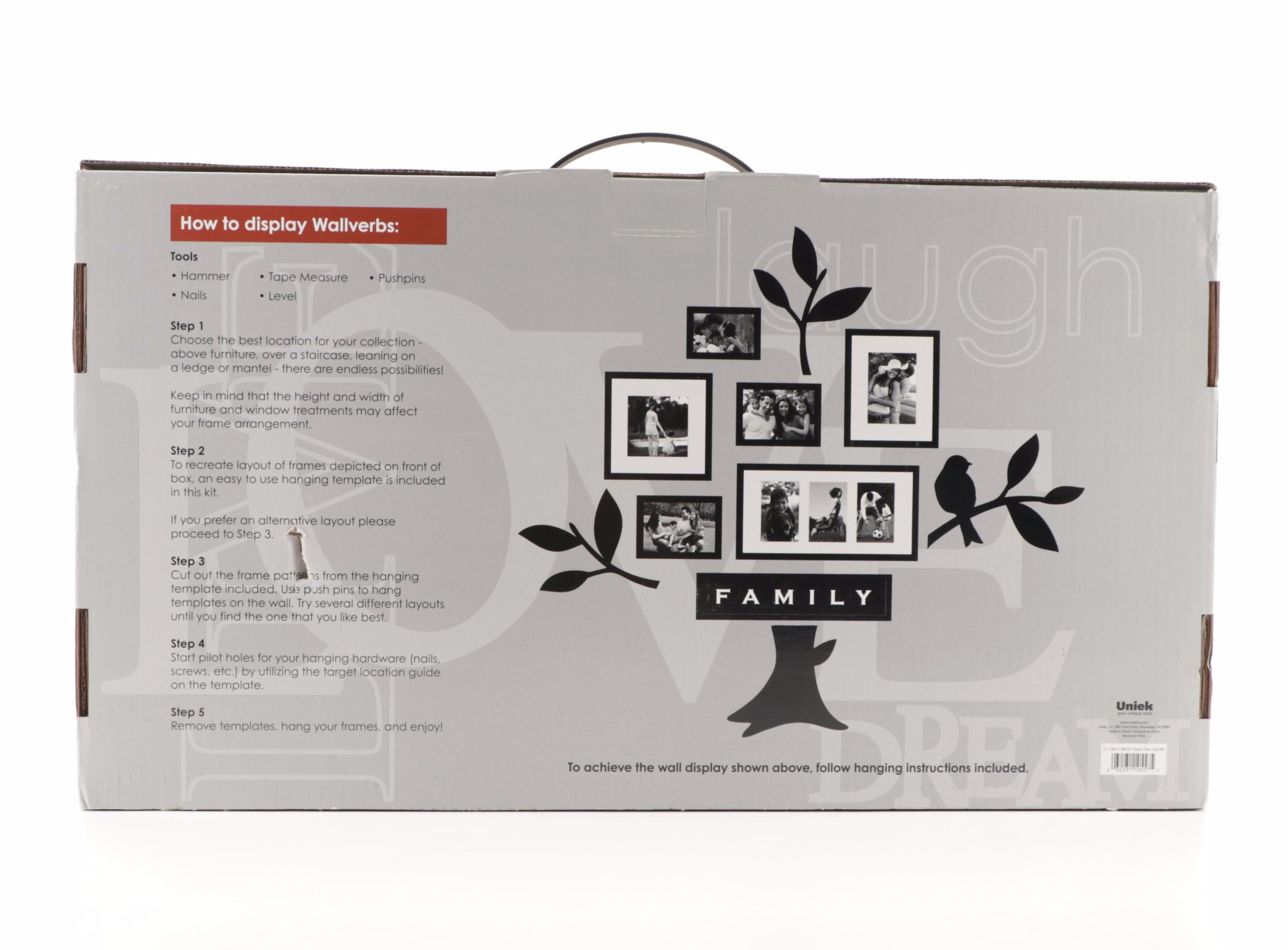 Wallverbs "Family Collection" Modular Tree Motif Picture Frame Wall Décor EBTH