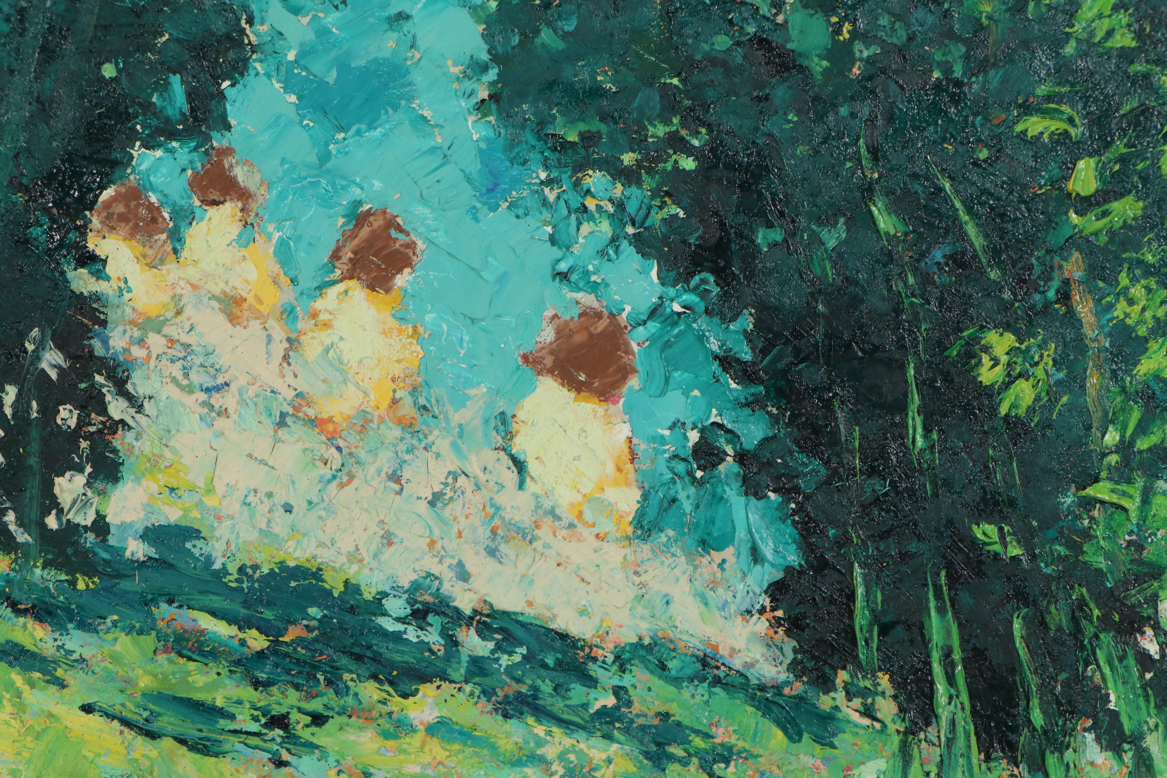 Warik Wheatley Impasto Oil Painting "Four Over The Top" EBTH