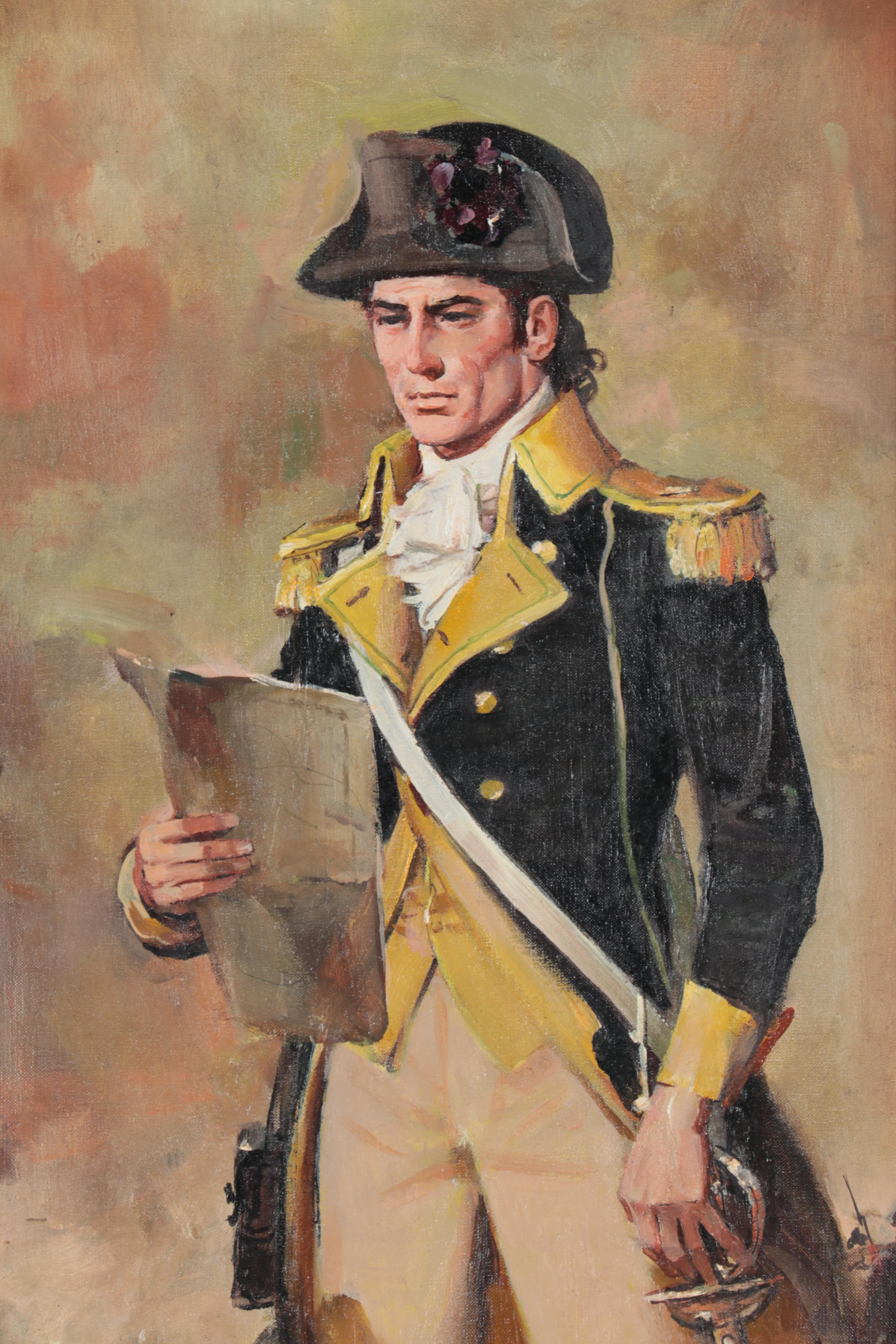 Henry Thomas Oil Painting of Revolutionary War General EBTH