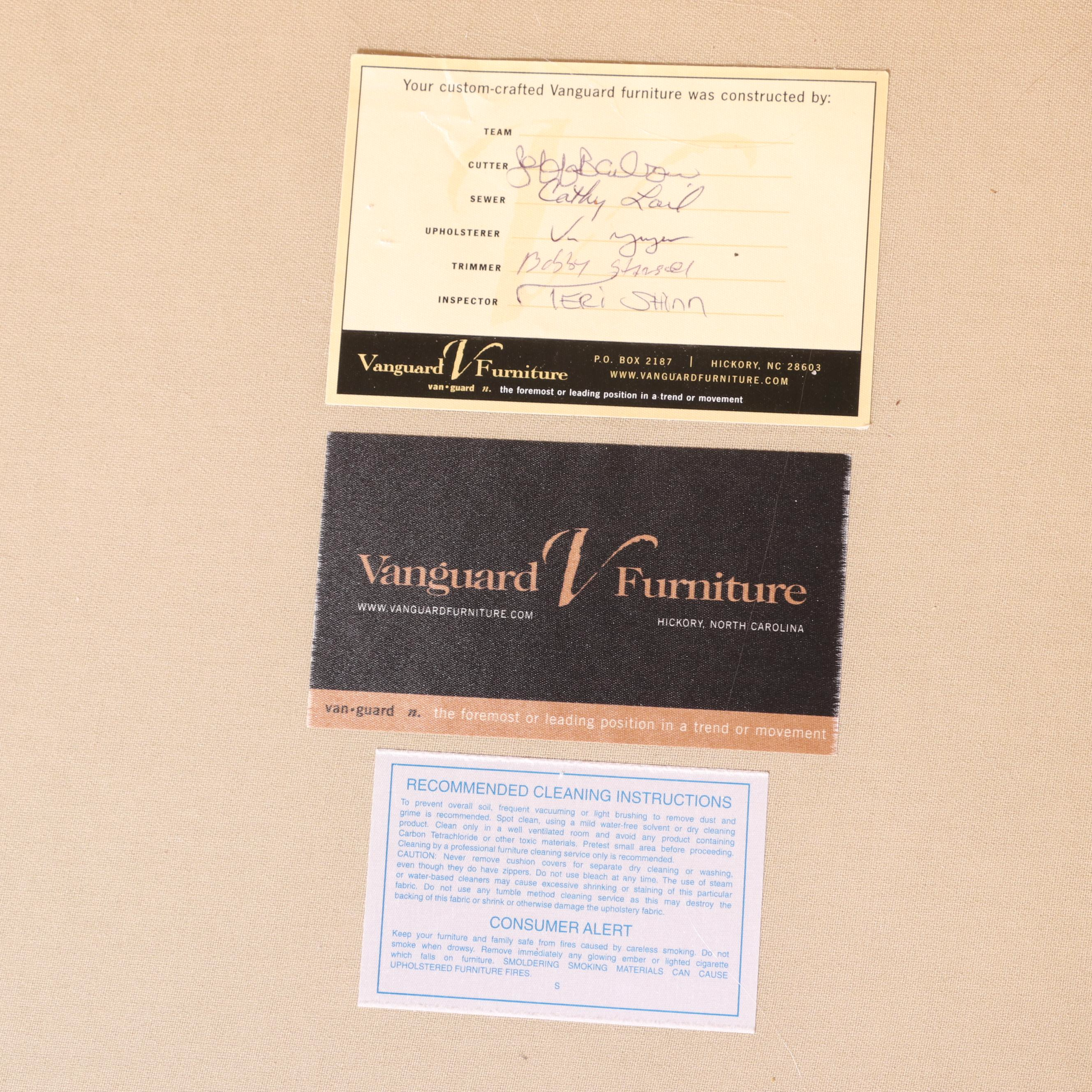 Vanguard Furniture Upholstered SerpentineBack Sofa EBTH