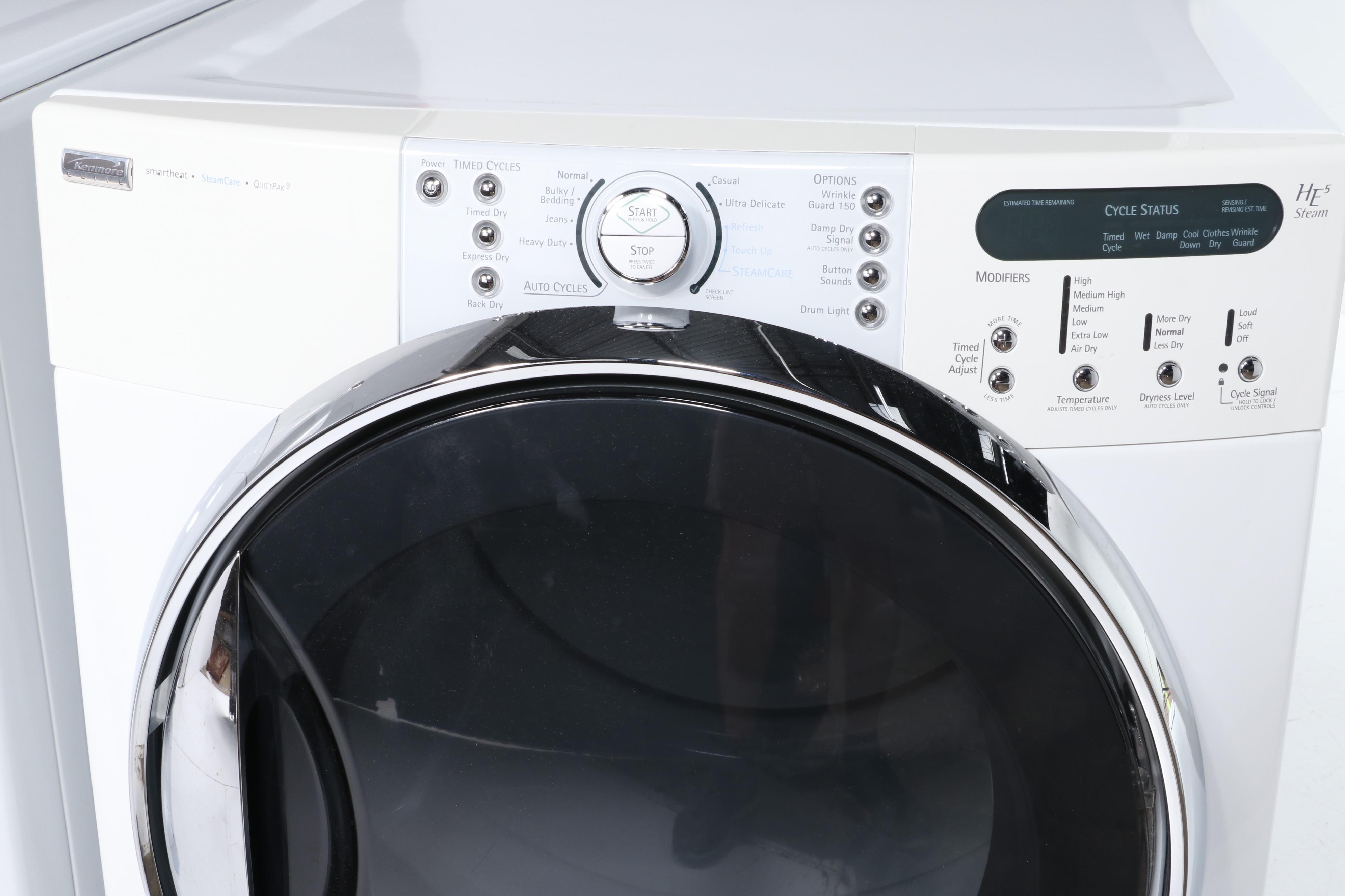 Kenmore Elite HE5 Steam Electric Washer and Dryer Set EBTH