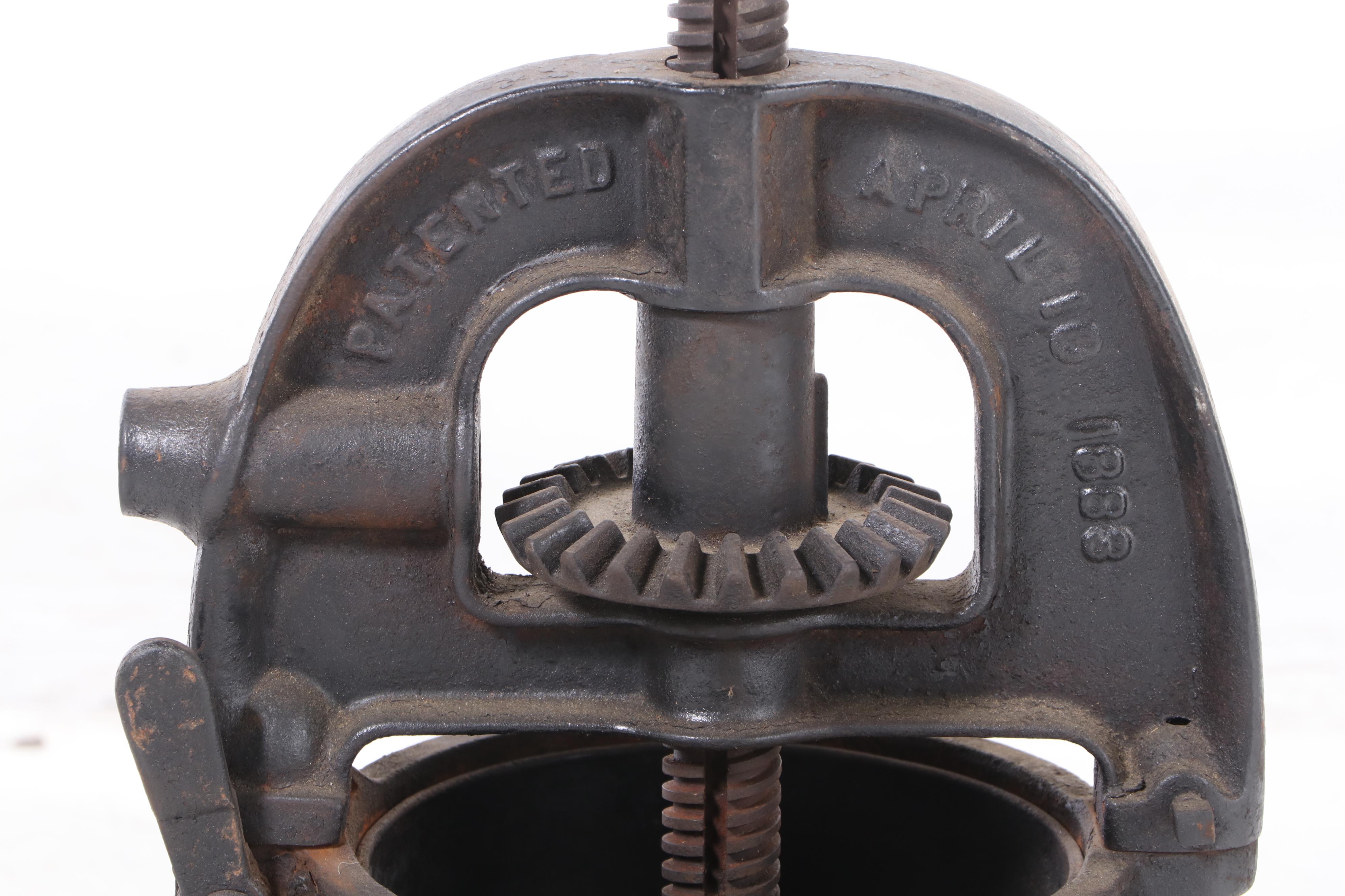 Enterprise Mfg. Co. Cast Iron Sausage Stuffer Press EBTH