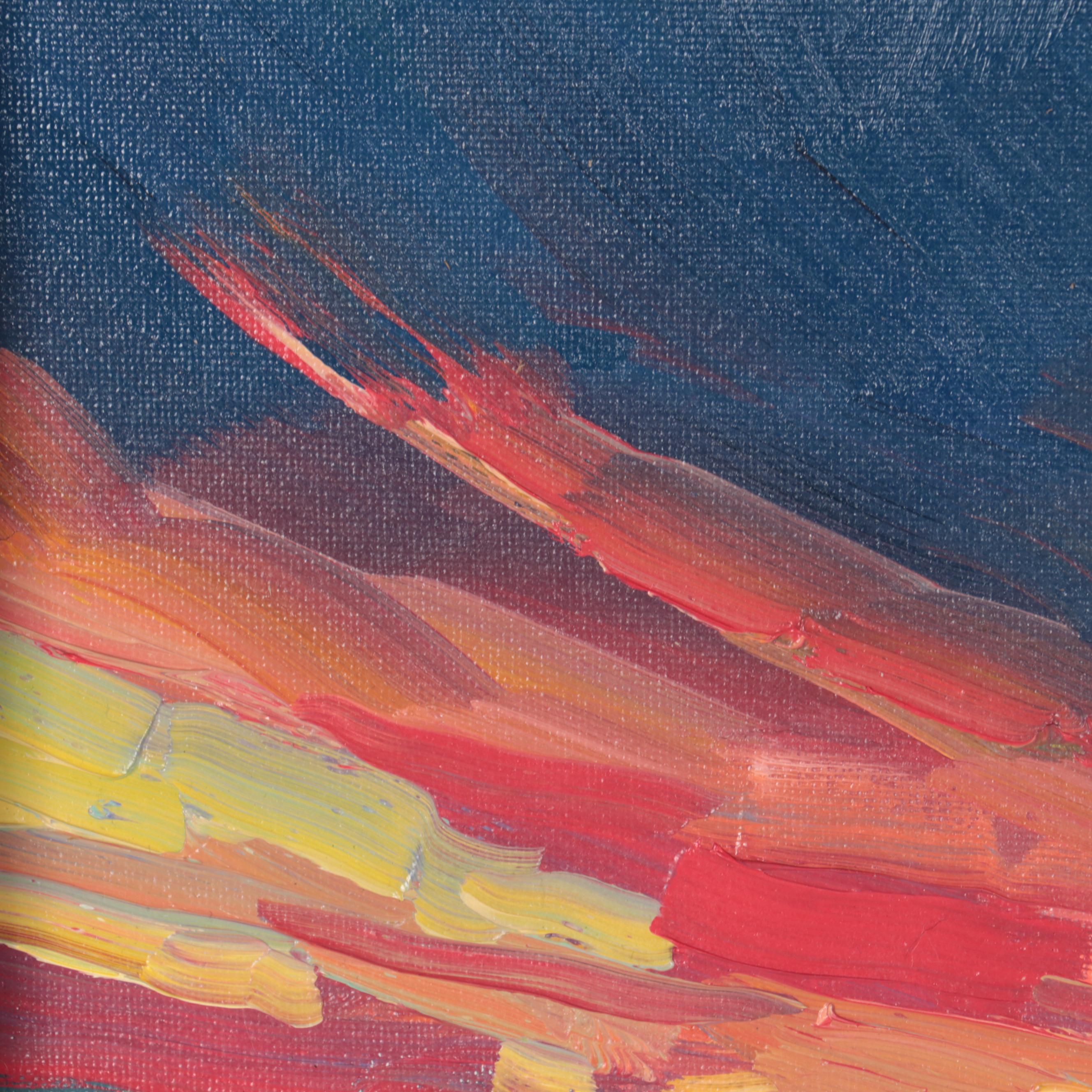 William Hawkins Oil Painting "Headway," 2021 EBTH