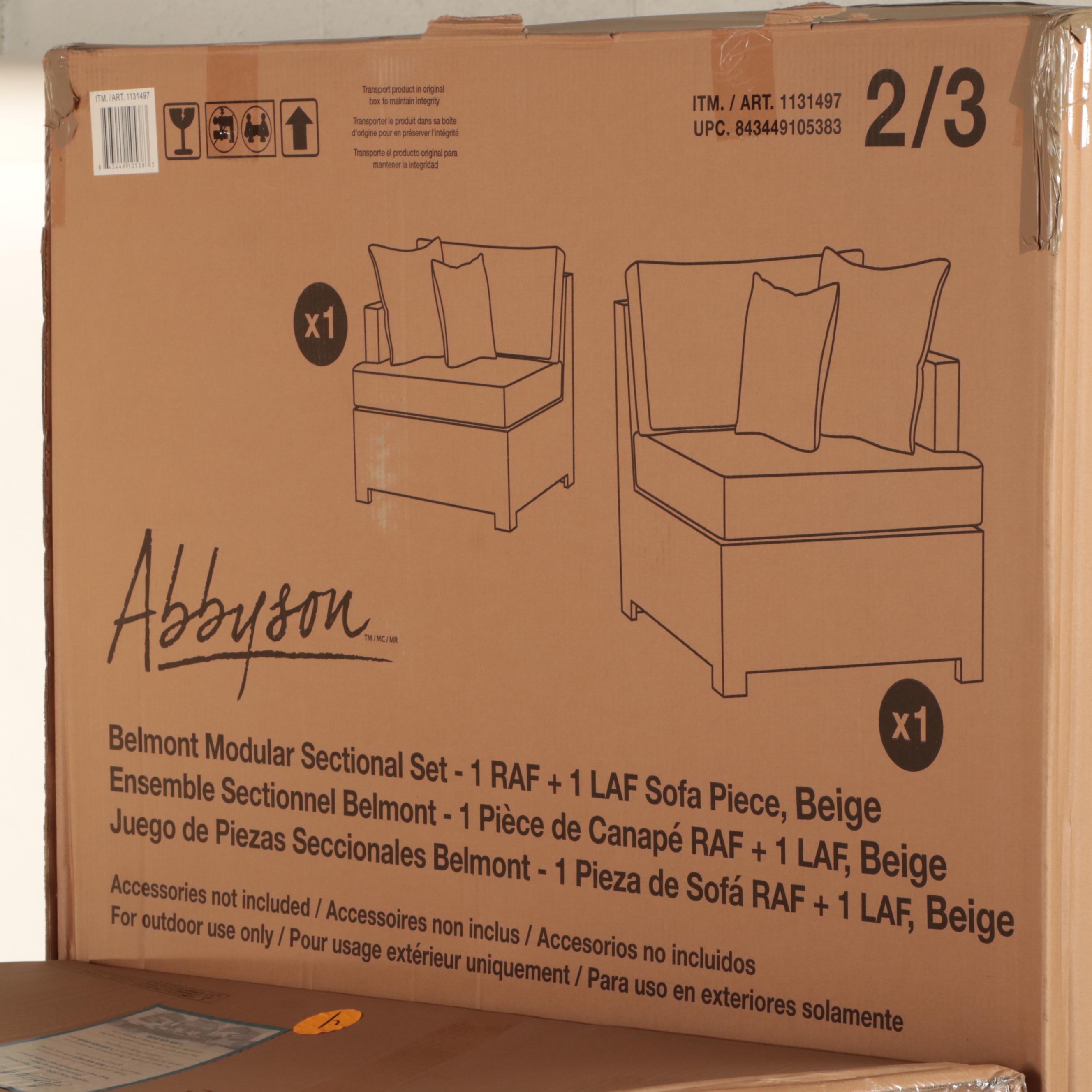 Abbyson Living "Belmont" 6Piece Modular Sectional Patio Set EBTH