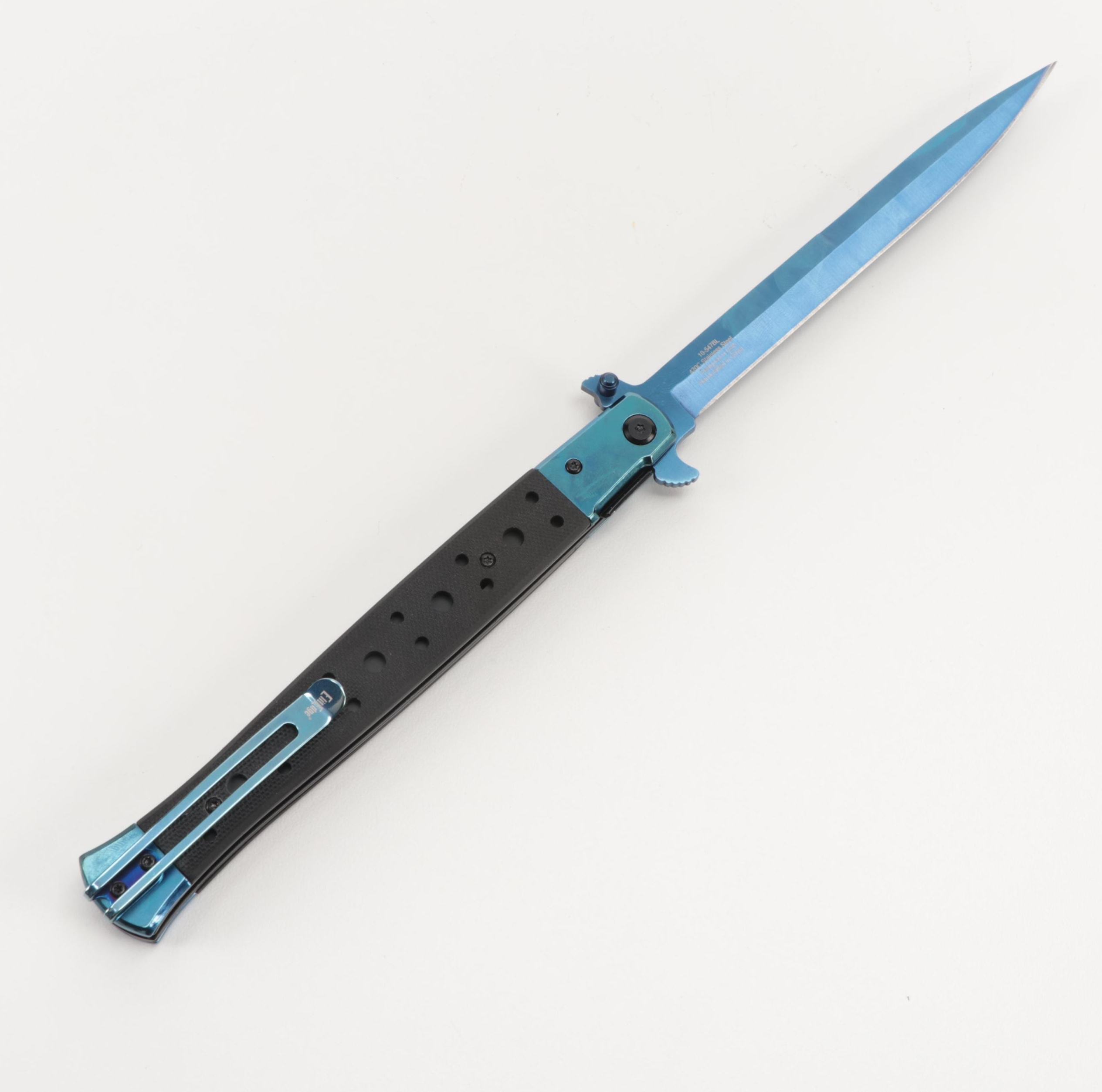 TacForce "Big Boy Stiletto" SpringAssist Lockback Folding Knives EBTH