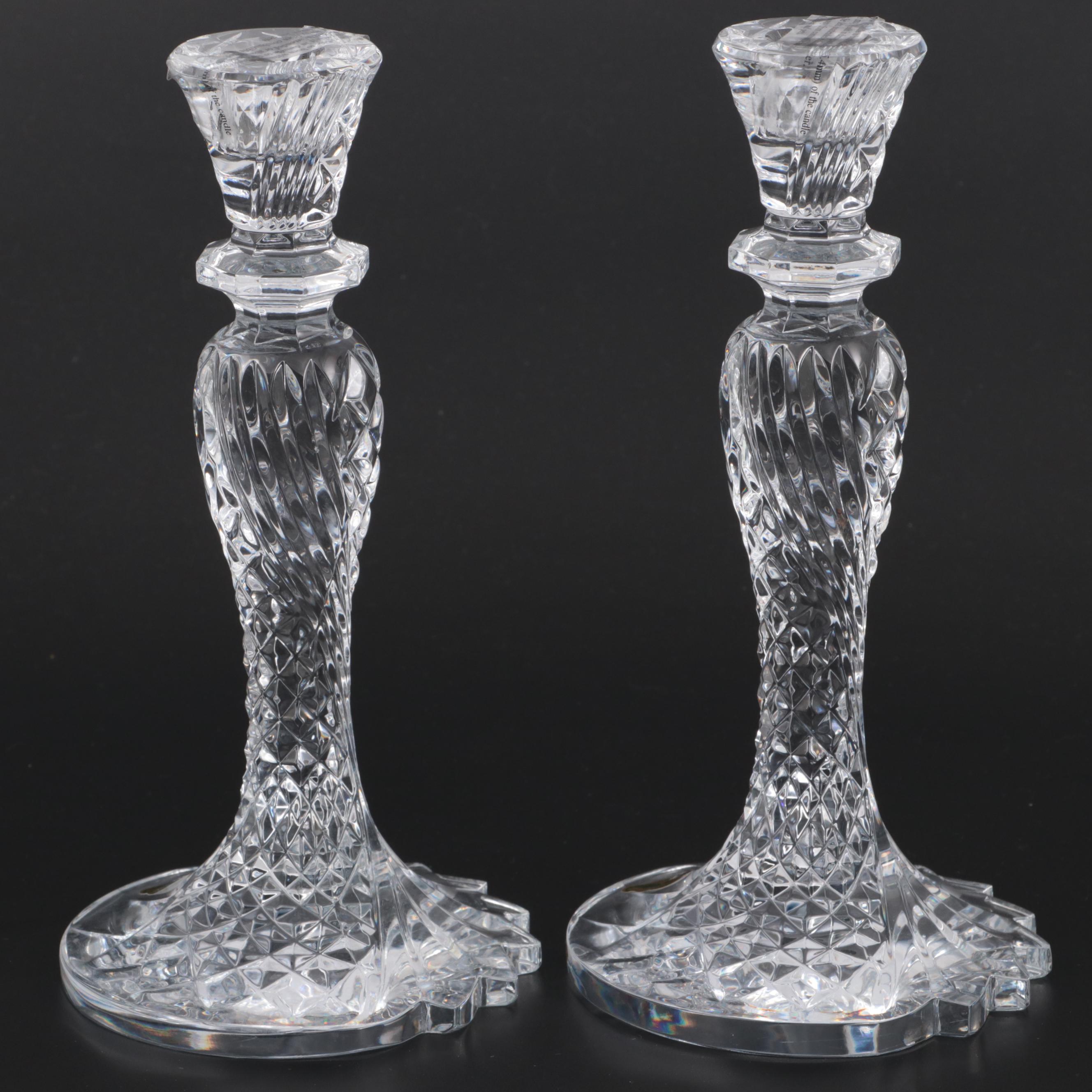 Waterford Crystal "Seahorse" Candlesticks, 20022017 EBTH