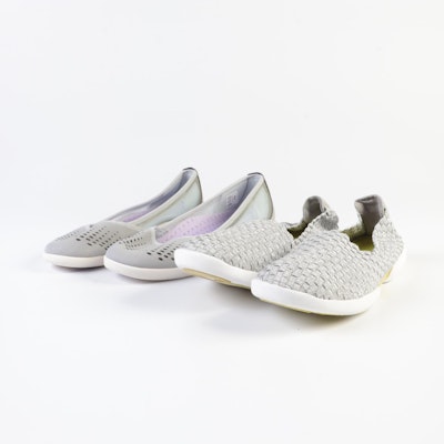 Lands' End Water Ballet Flats and Casual Woven Slip-Ons