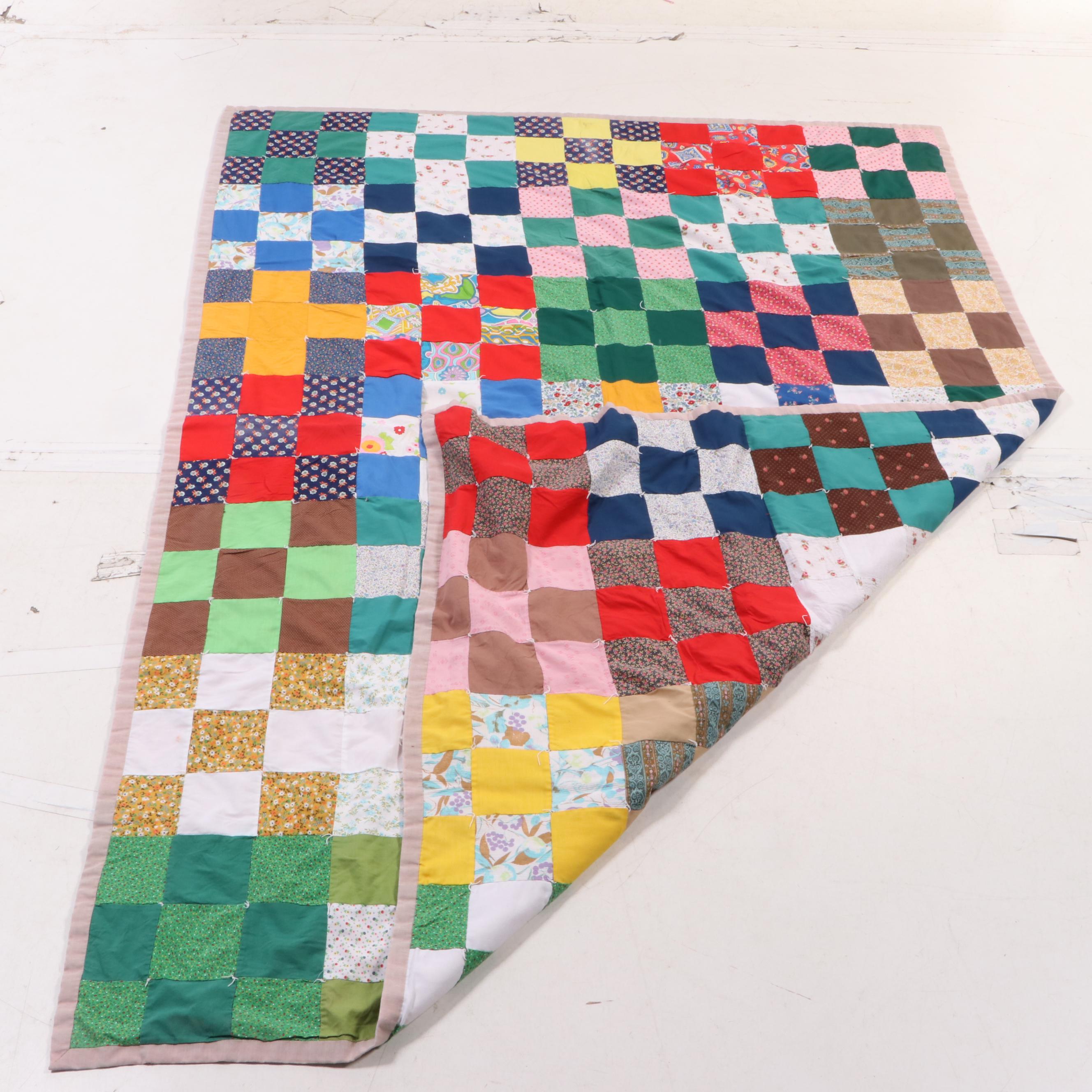 Hand Tied and Hand Pieced Patchwork Quilts EBTH