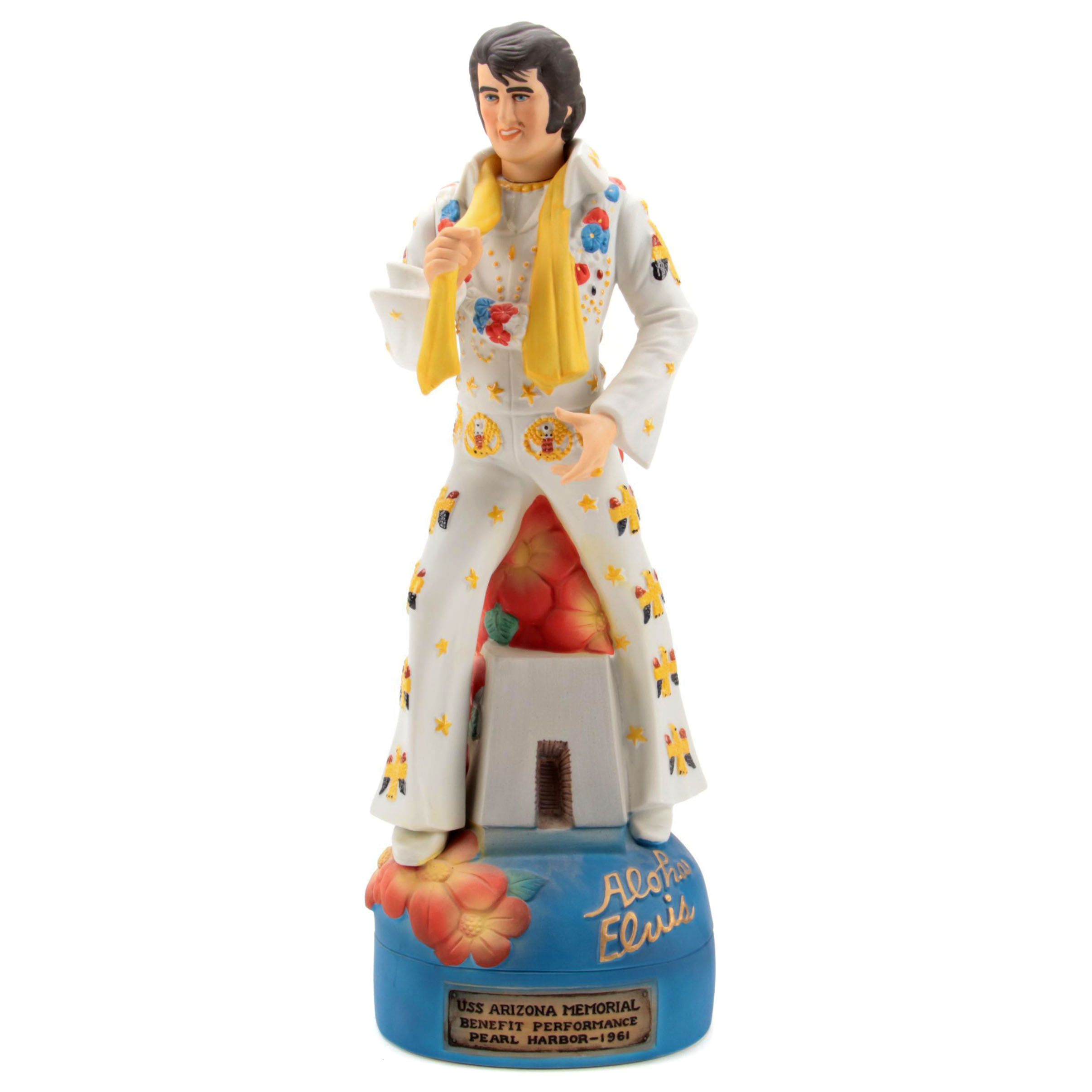 Elvis Presley "USS Arizona Memorial" Ceramic Musical Decanter EBTH
