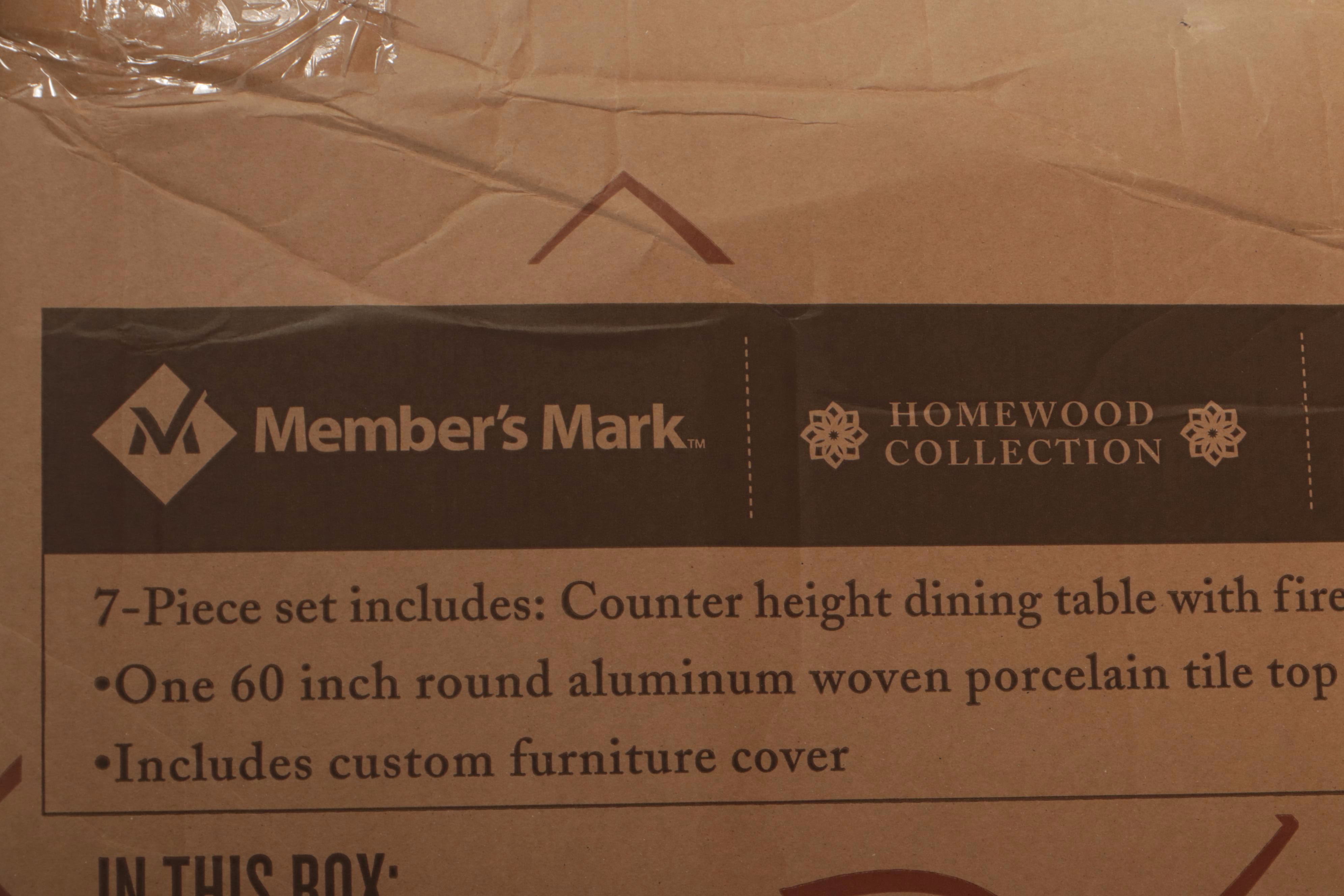 "Homewood" 7Piece CounterHeight Fire Pit Set EBTH