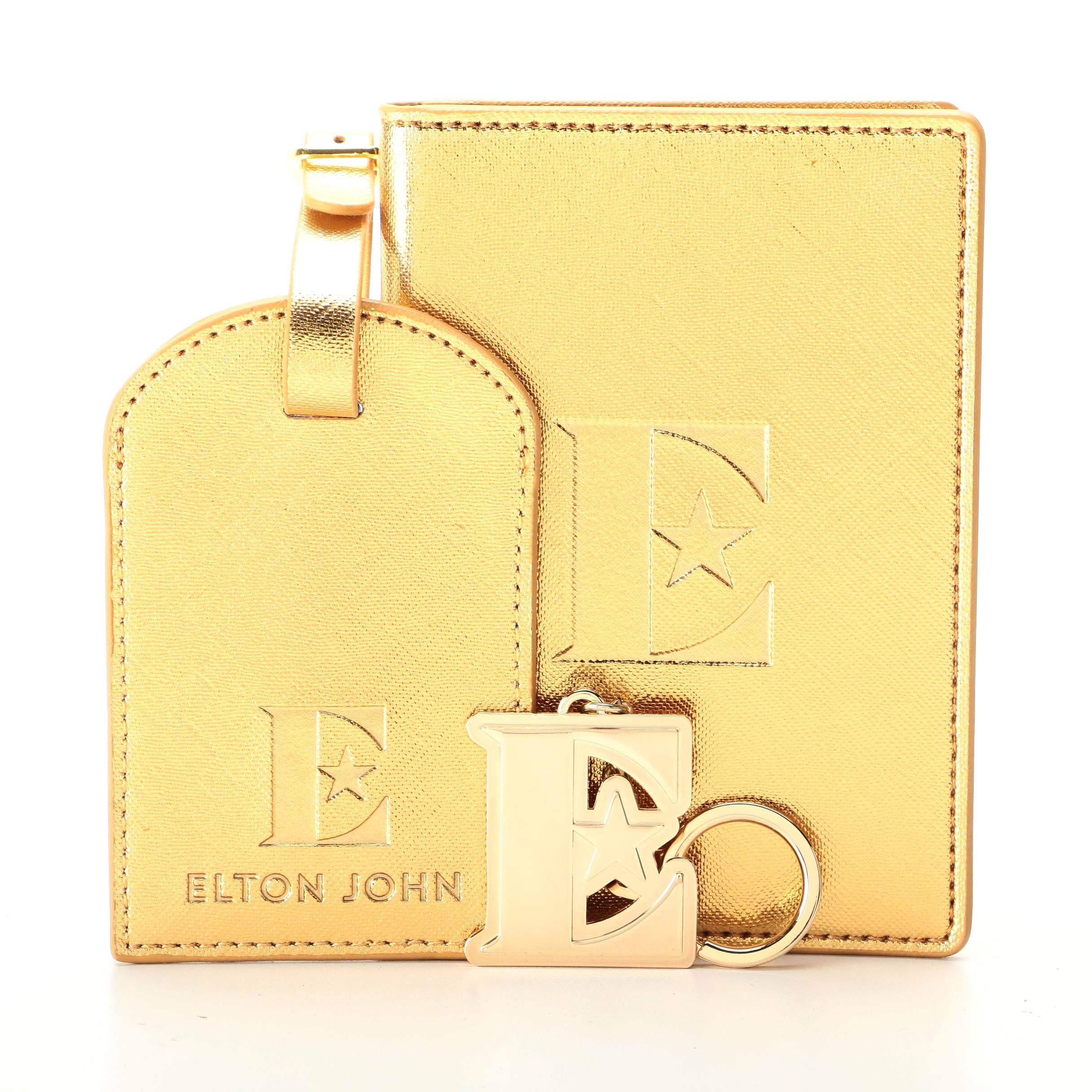 Elton John Farewell Tour VIP Luggage Tag, Passport Holder, and Key Chain EBTH