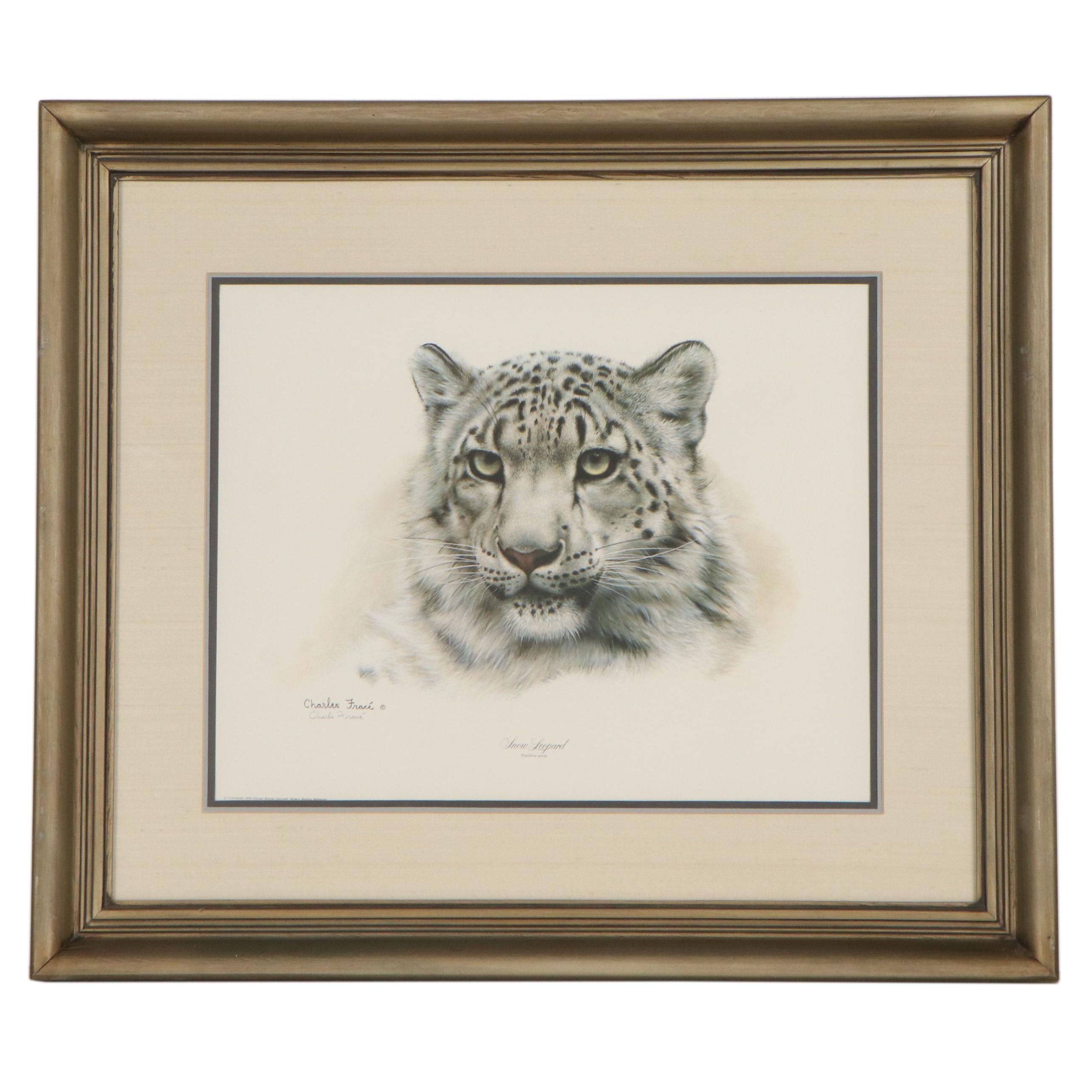 Charles Fracé Offset Lithograph &ldquo;Snow Leopard,&rdquo; Circa 1979 | EBTH