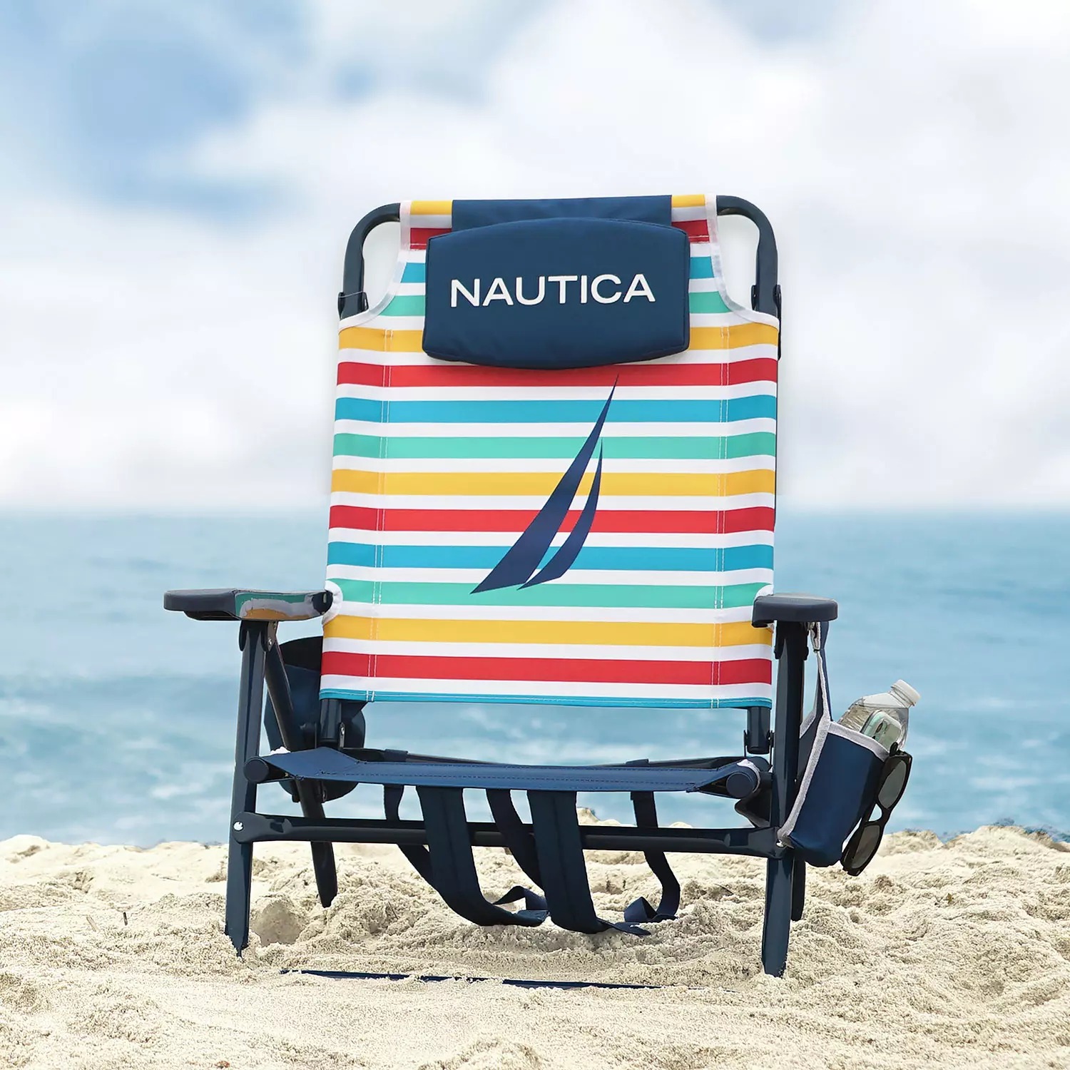 Nautica Beach Chair TwoPack in Rainbow Block EBTH