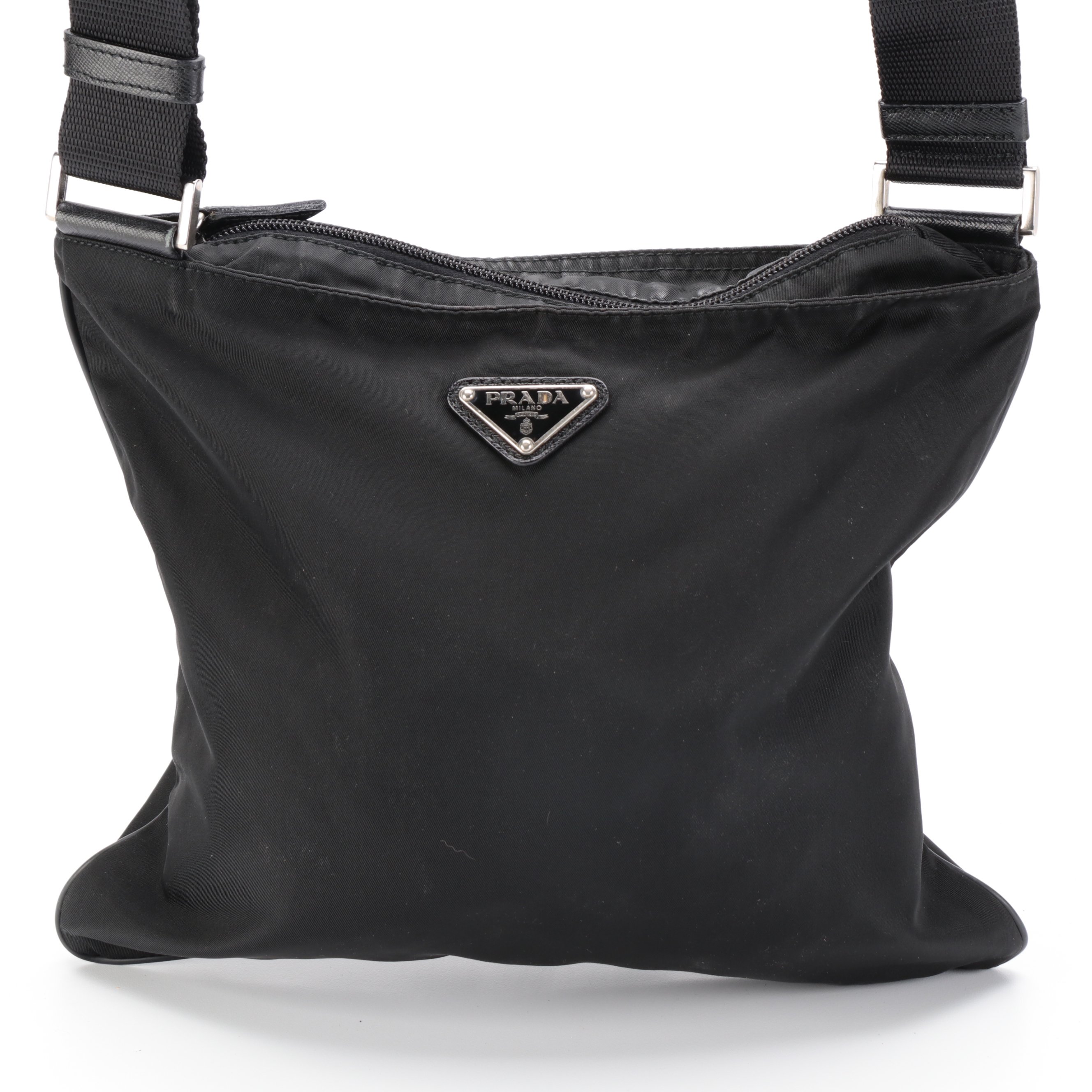 Prada Black Nylon Shoulder Bag EBTH