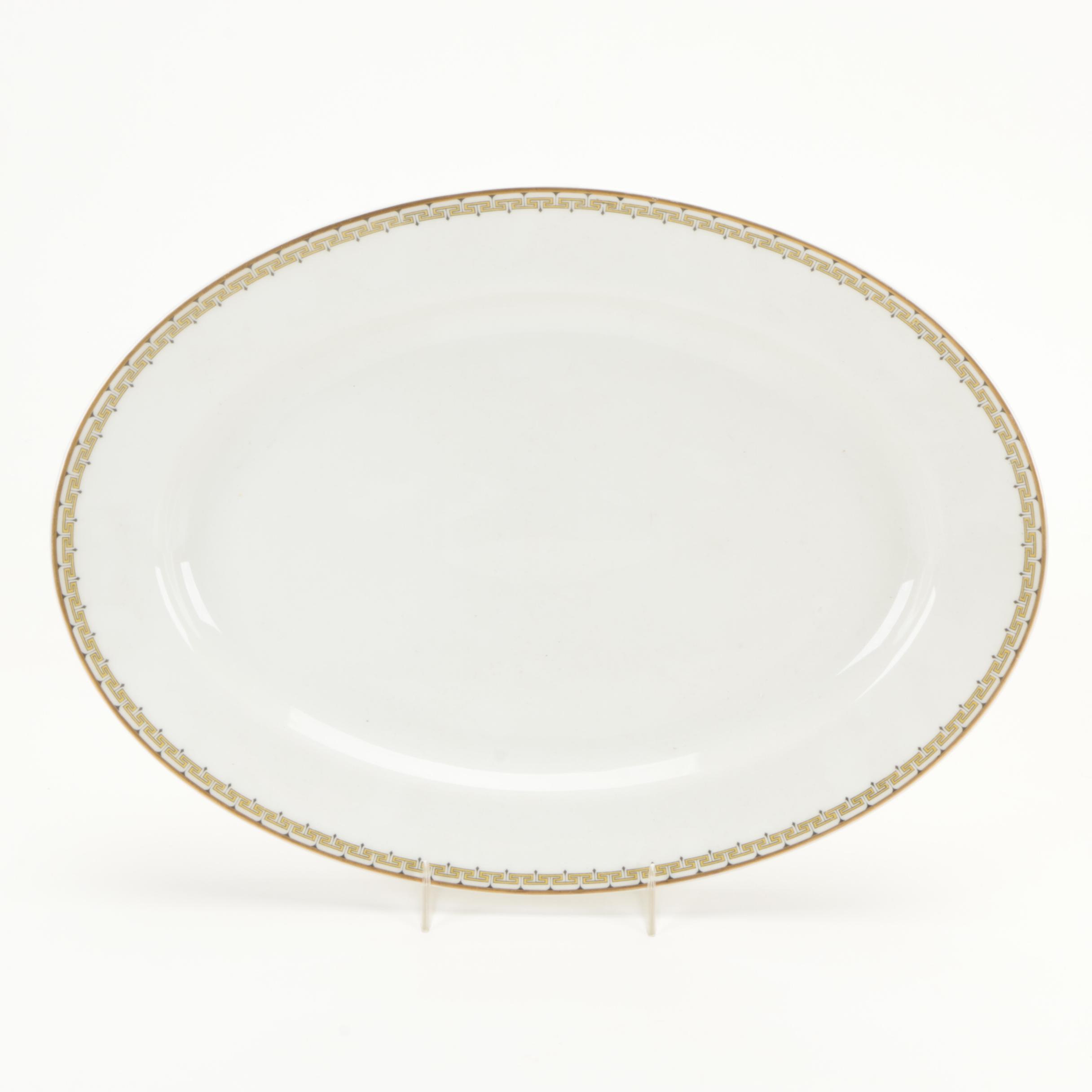 Haviland & Co. "Albany" Limoges Porcelain Flat Cups, Saucers and