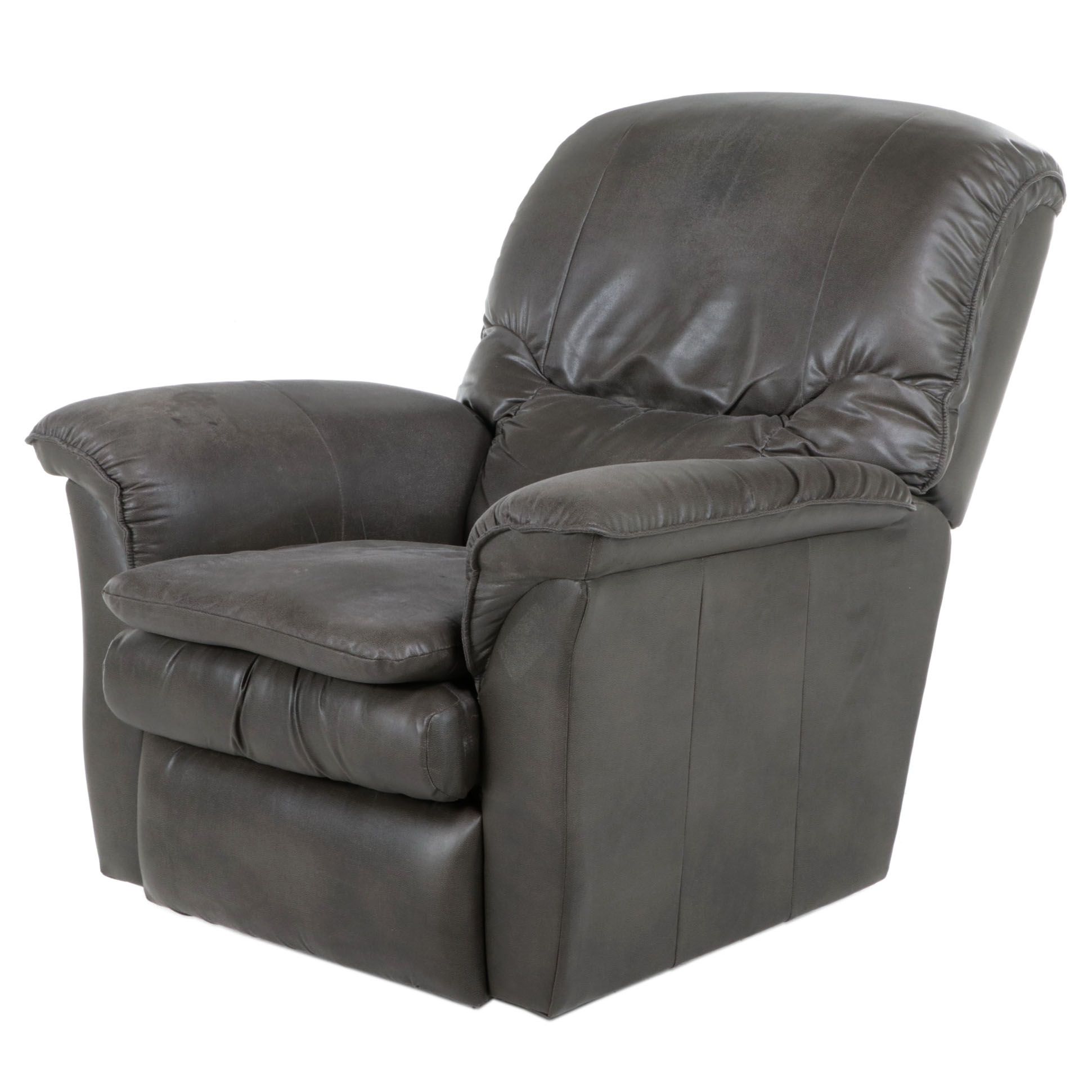 LaZBoy Leather Upholstered Manual Reclining Armchair EBTH