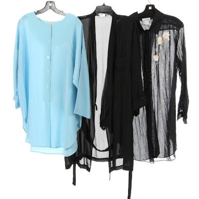 Natori Long Sleeve Sleepwear Including Embroidery