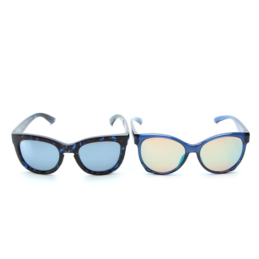 Smith Sidney ChromaPop Polarized Sunglasses and Fairground Sunglasses with Cases