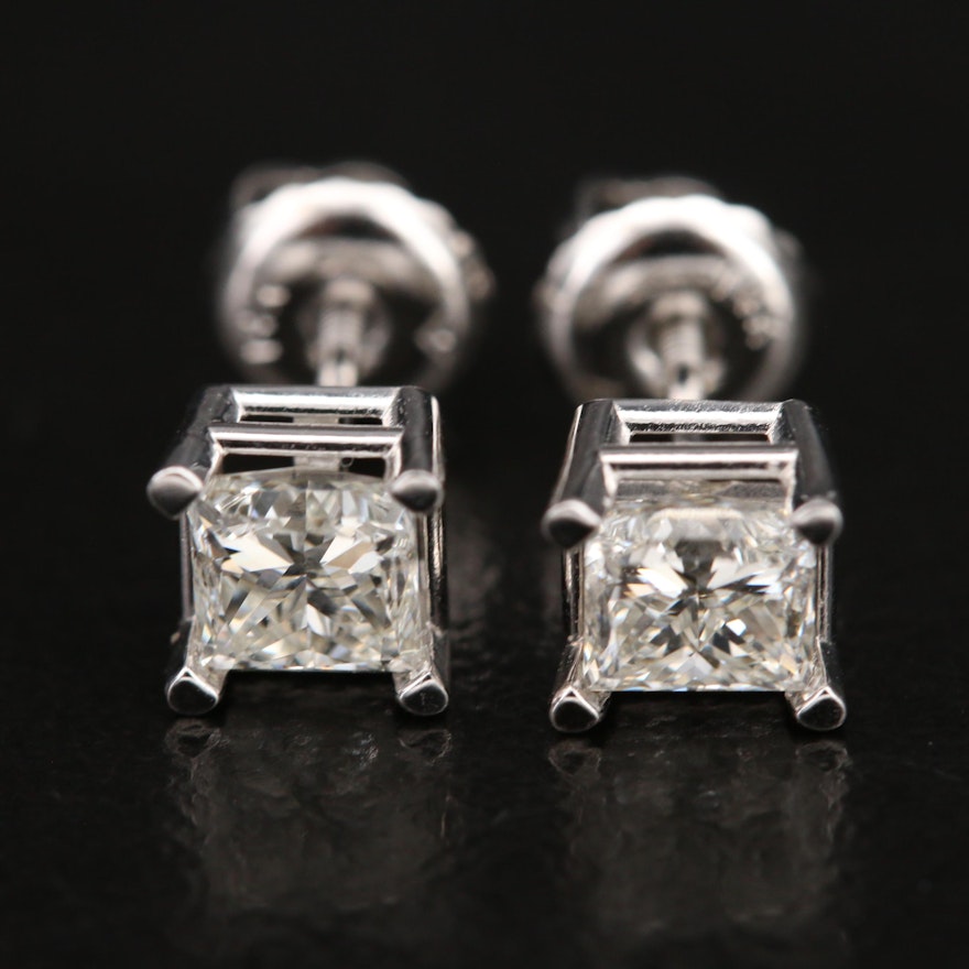 14K 0.81 CTW Diamond Stud Earrings