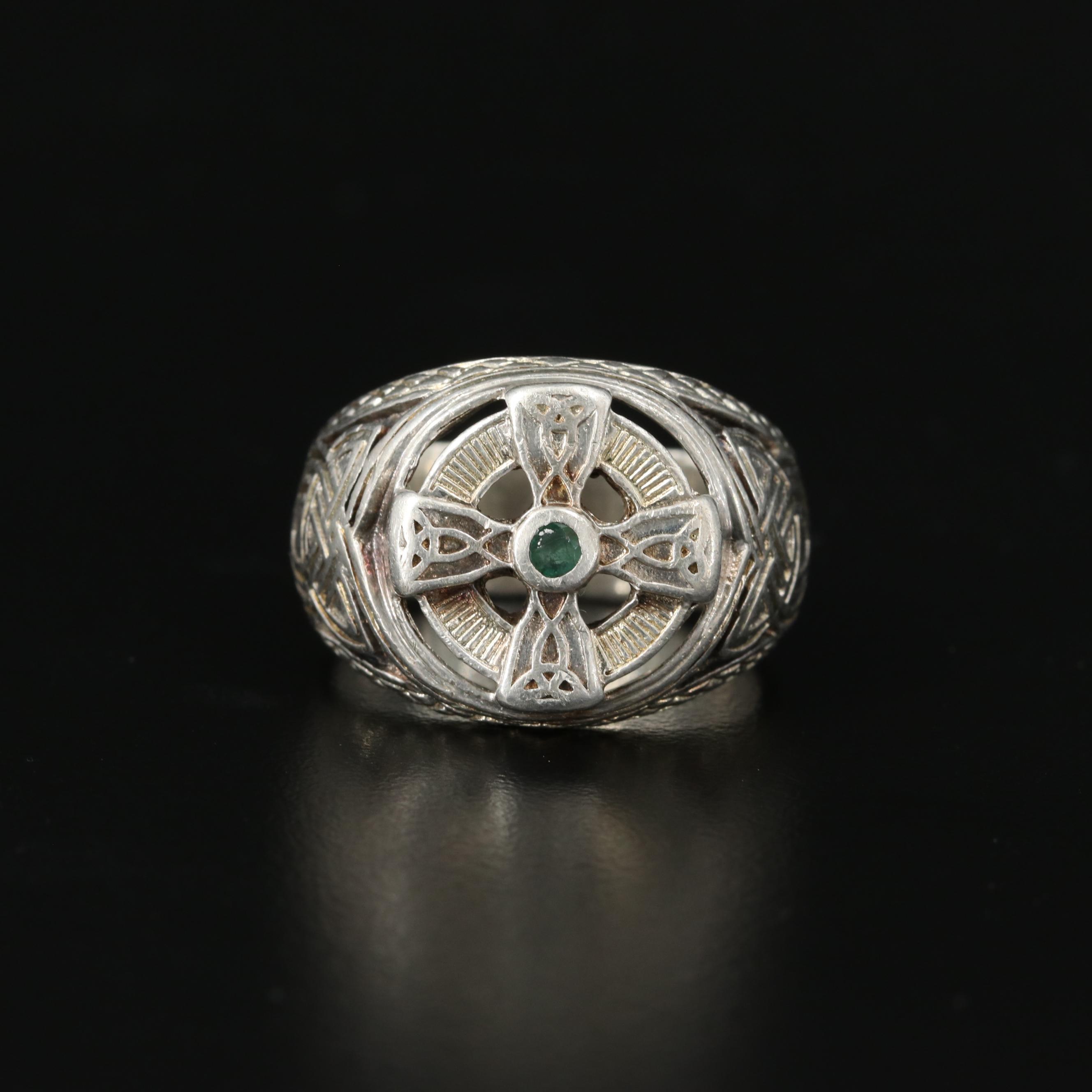 franklin mint celtic cross ring