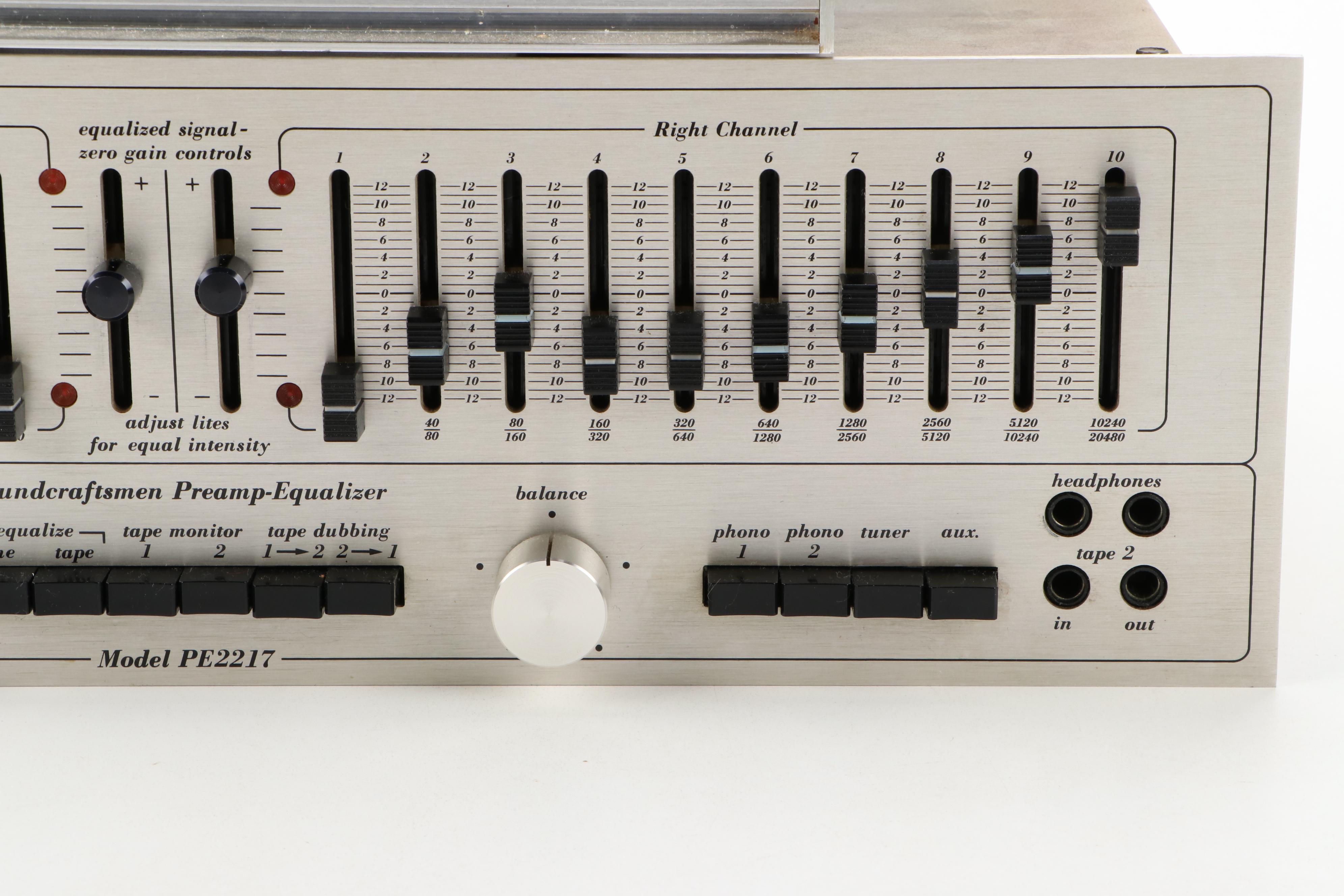 Soundcraftsmen PreampEqualizer, Sansui Reverberation Amplifier, 1970s