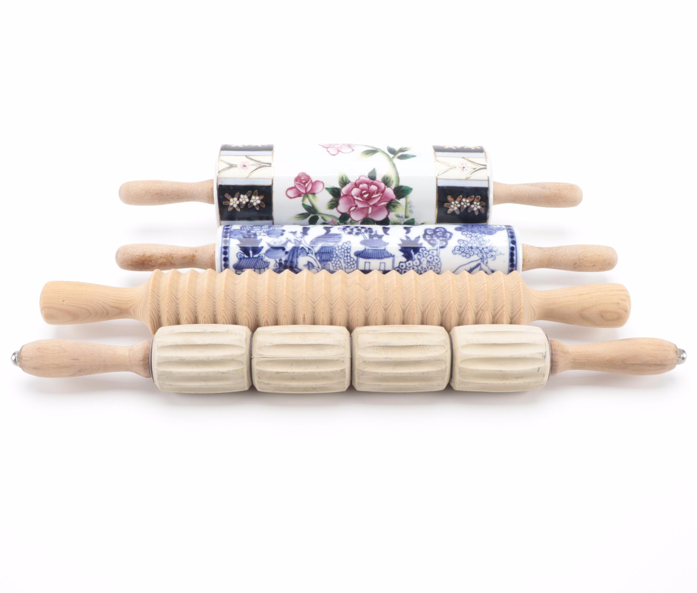 RollOWay and Other Wooden and Ceramic Rolling Pins EBTH