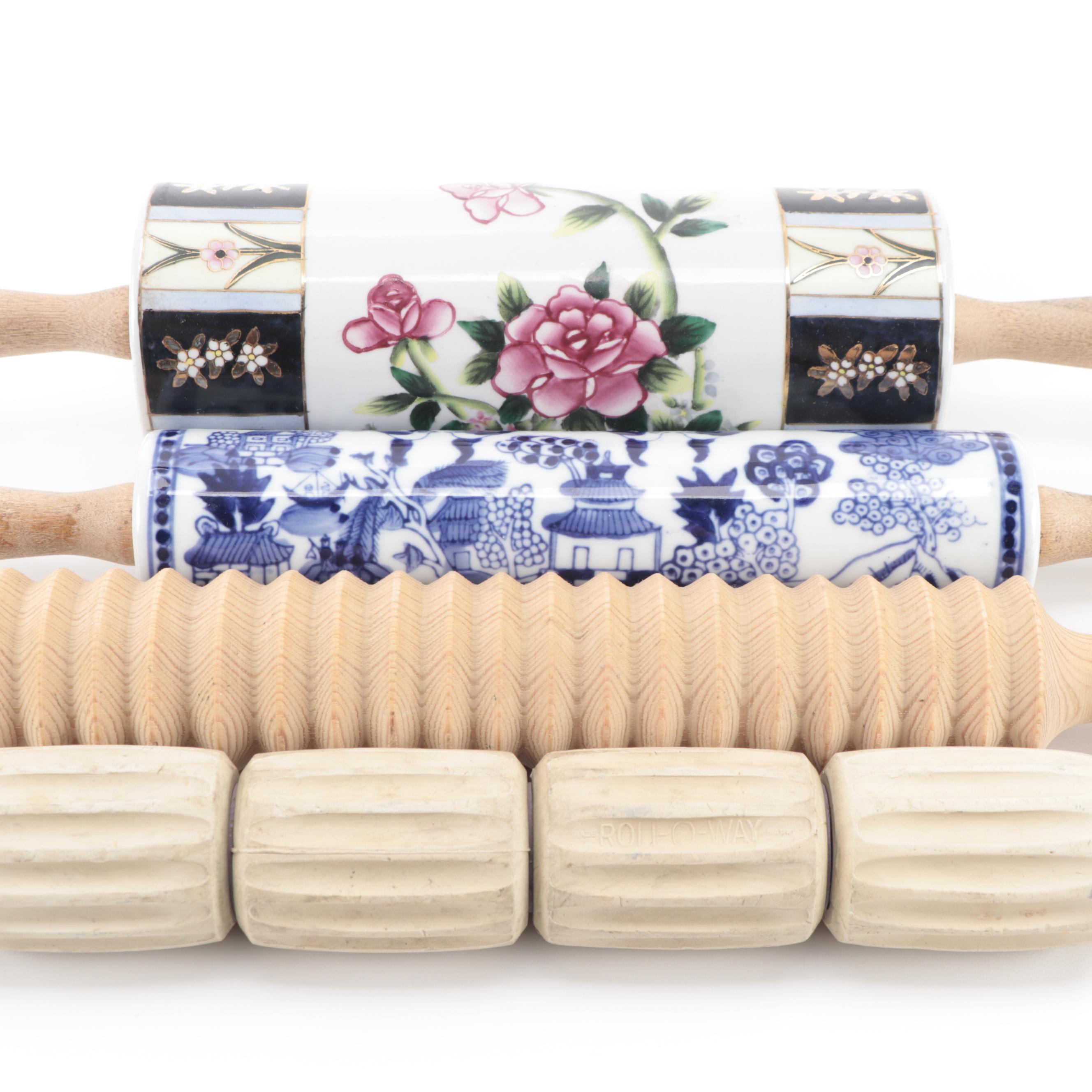 RollOWay and Other Wooden and Ceramic Rolling Pins EBTH