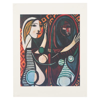 Offset Lithograph after Pablo Picasso "Girl Before a Mirror," 21st Century
