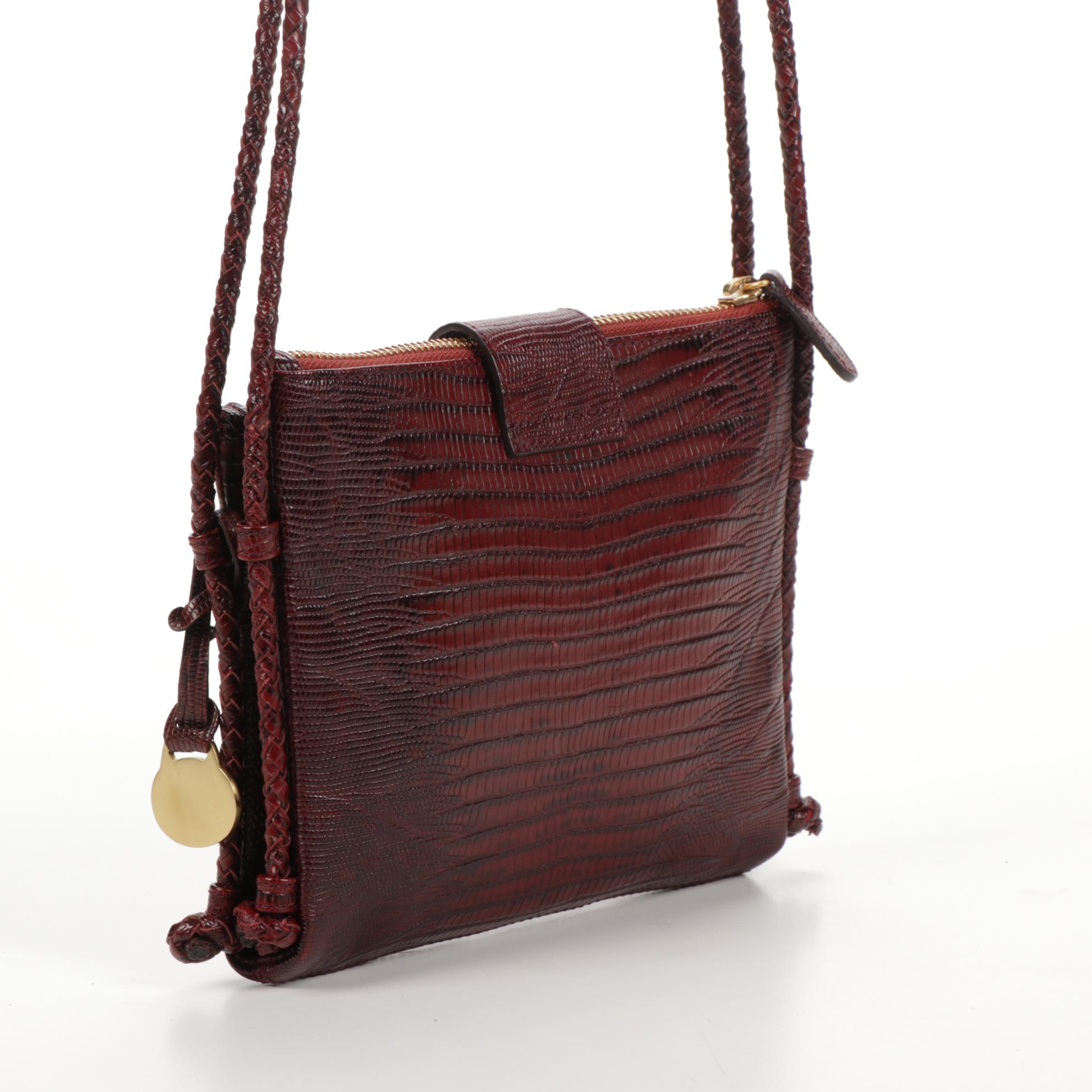 Brahmin Lizard Embossed Leather Crossbody Bag EBTH