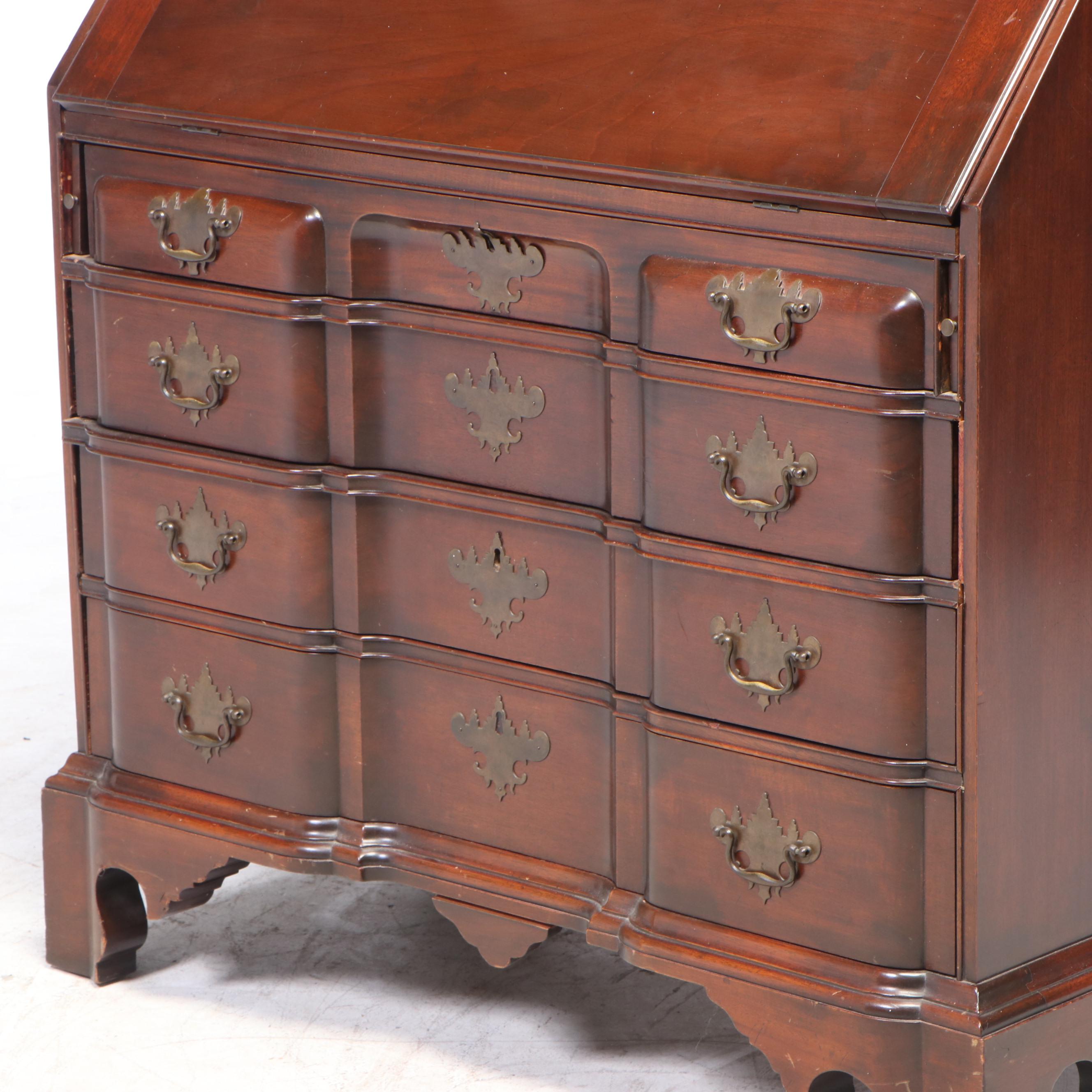 Colonial Mfg. Co. "Edison Institute" Chippendale Style Mahogany Block