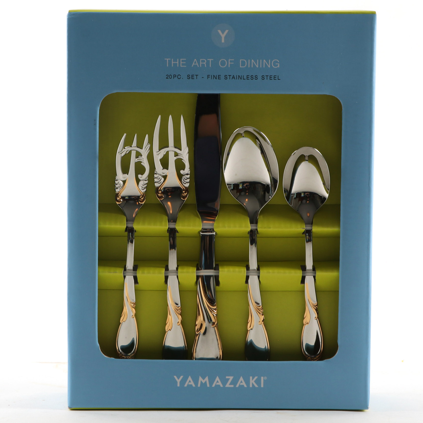 Yamazaki "Cache" Gold Accent Flatware EBTH