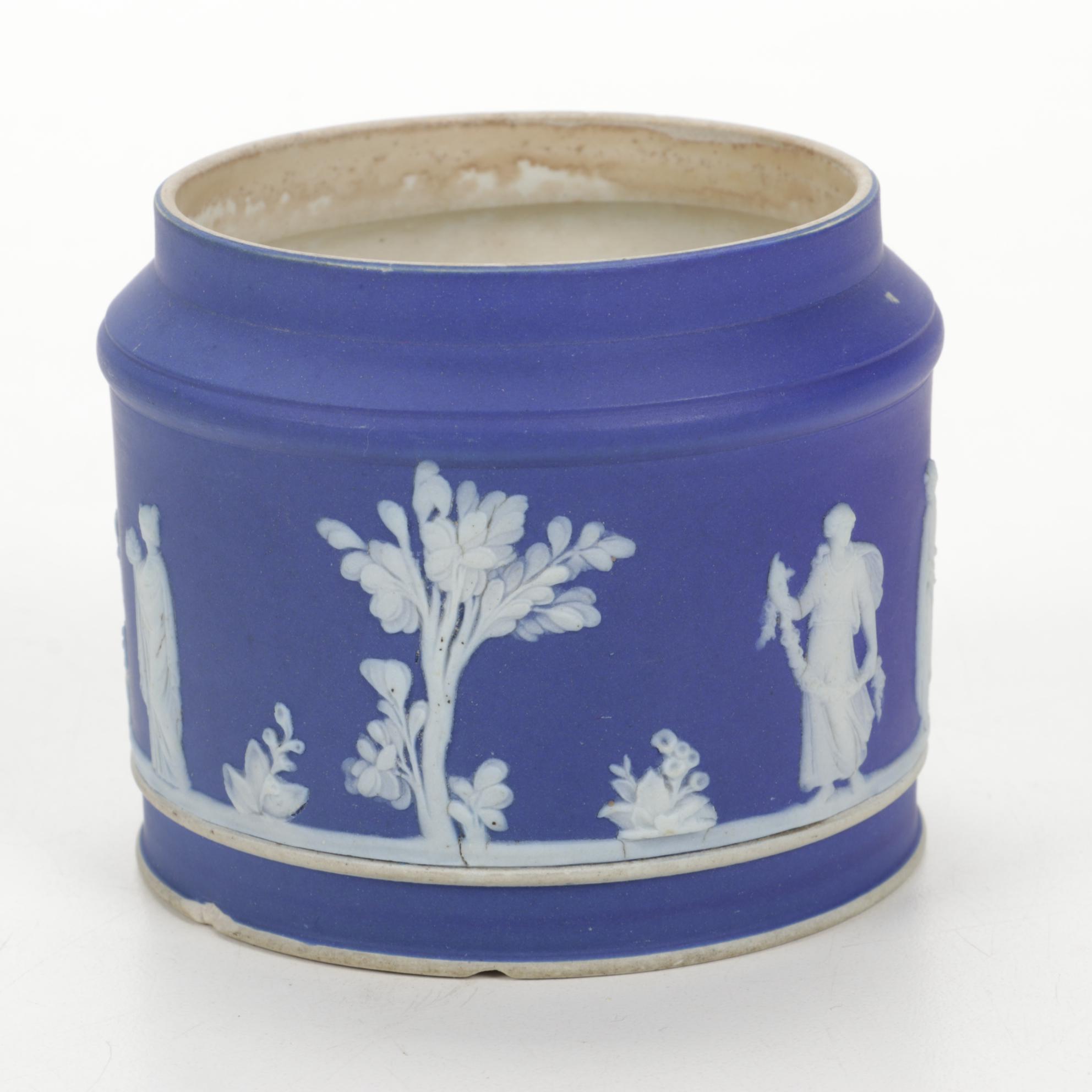 Wedgwood Jasperware Planter and Jar EBTH