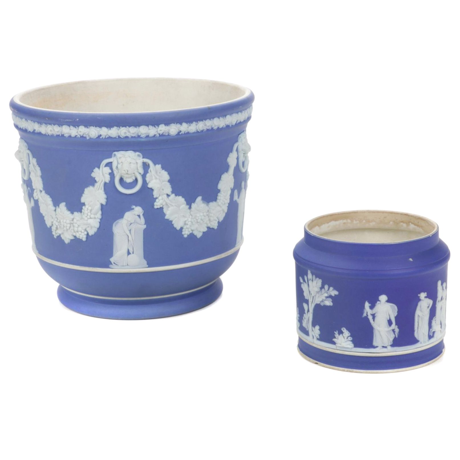 Wedgwood Jasperware Planter and Jar EBTH
