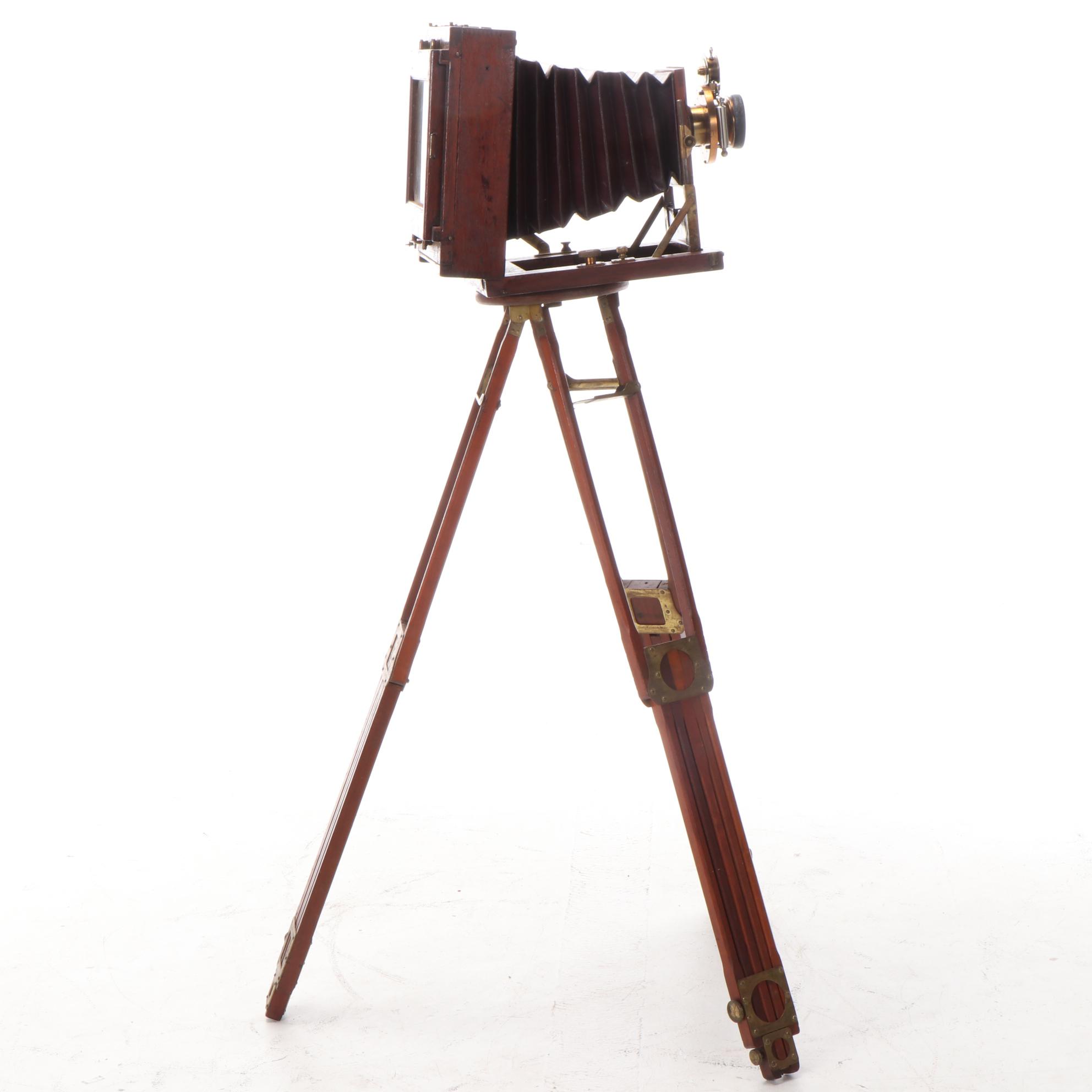 Large Format View Camera with Bausch & Lomb Lens, Tripod, and More EBTH