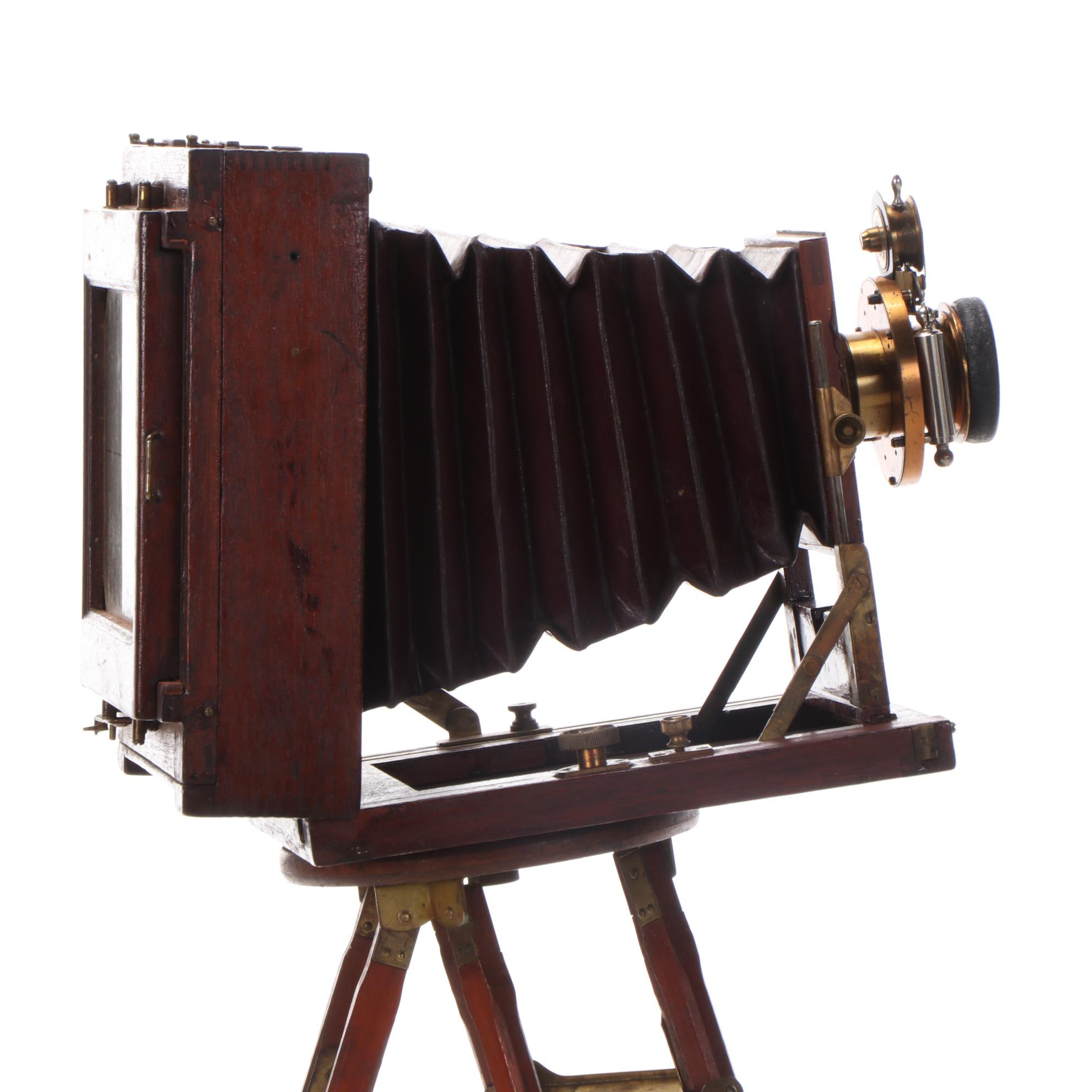 Large Format View Camera with Bausch & Lomb Lens, Tripod, and More EBTH