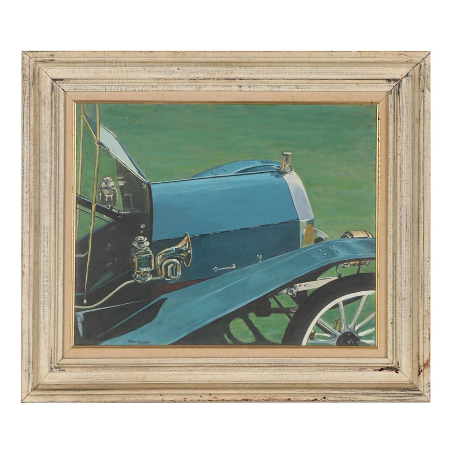 Ken Copley Oil Painting of a Car