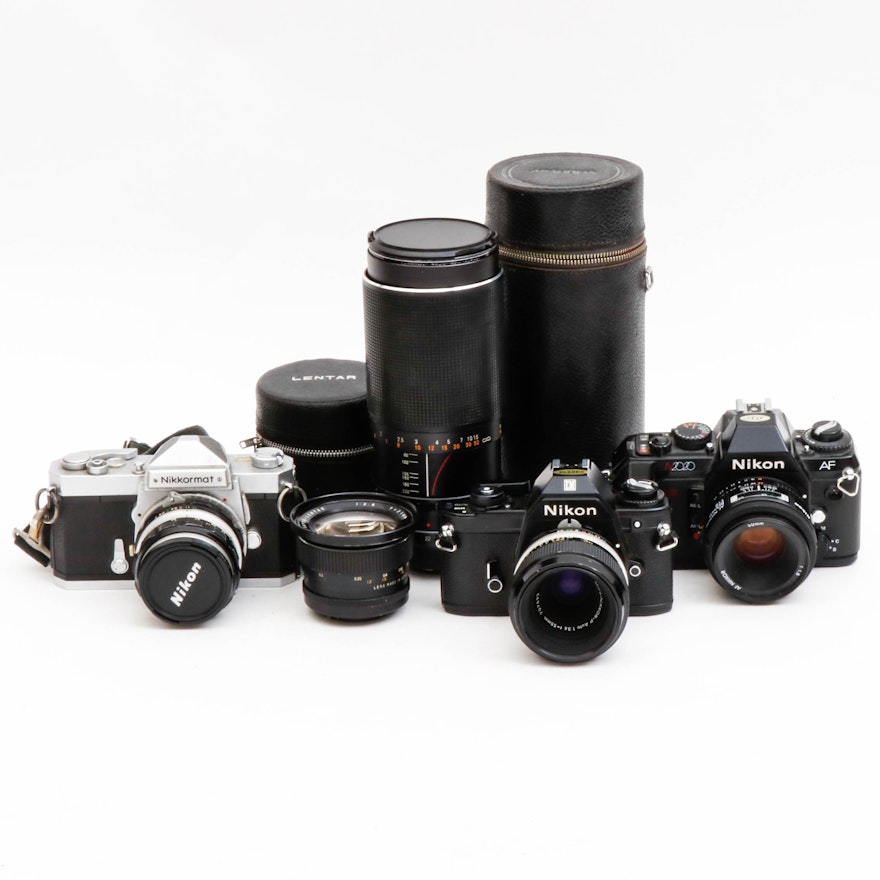 Nikon 35 MM Cameras With Lentar and Asanuma Lens