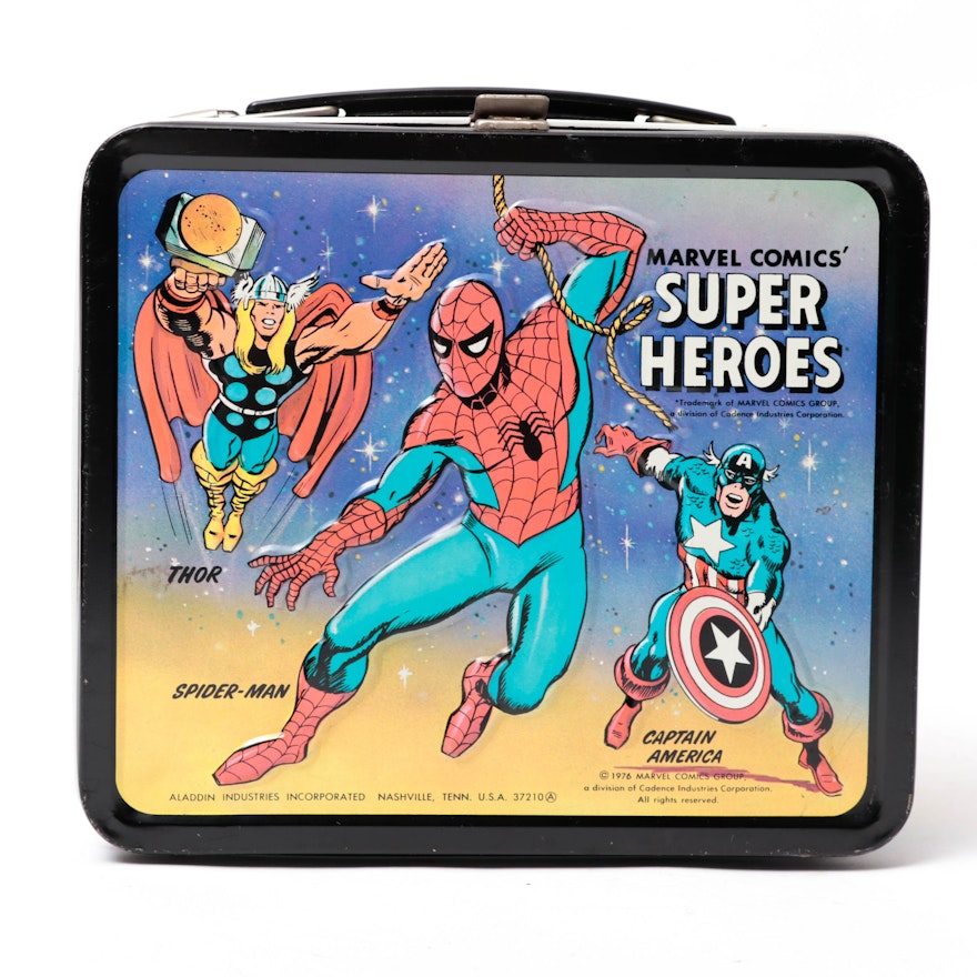 Aladdin Industries Inc. Marvel Comic Super Heroes Lunchbox, 1976
